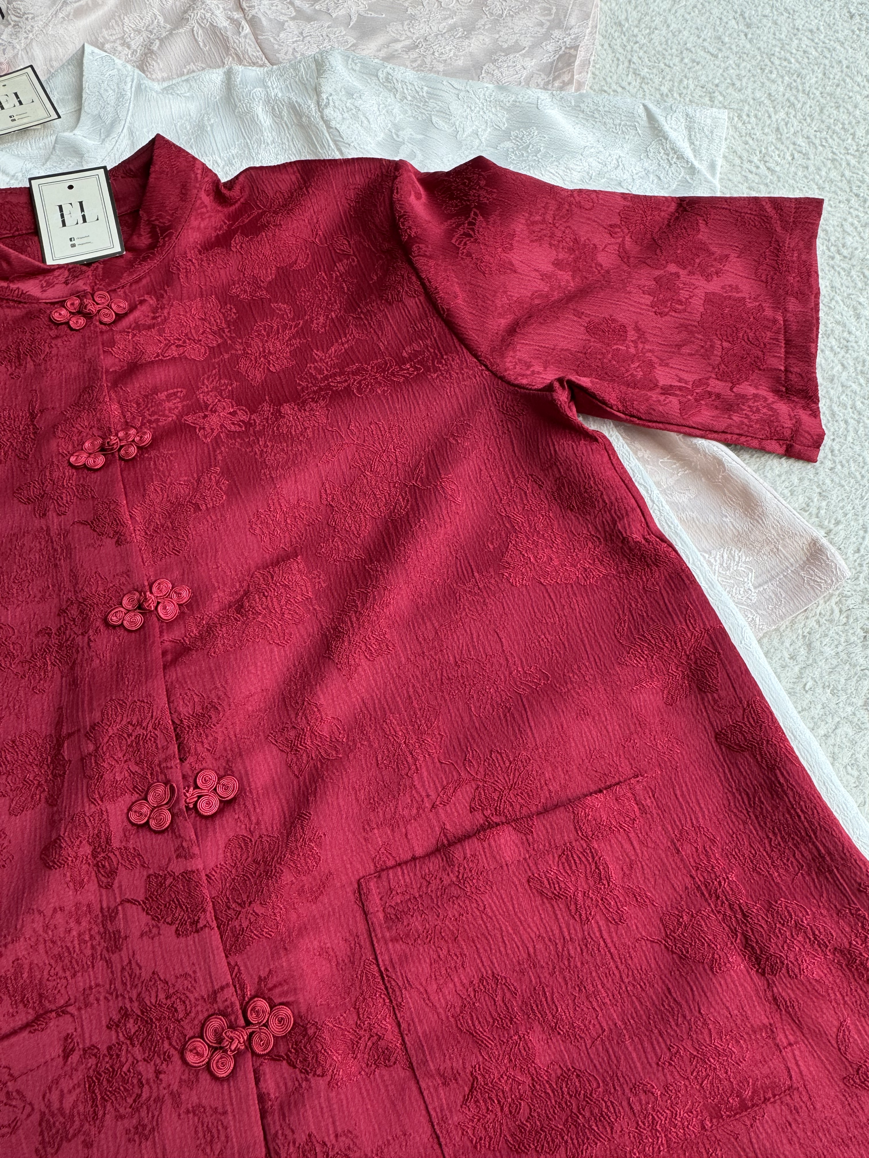 （情侣-男）暗花刺绣唐装