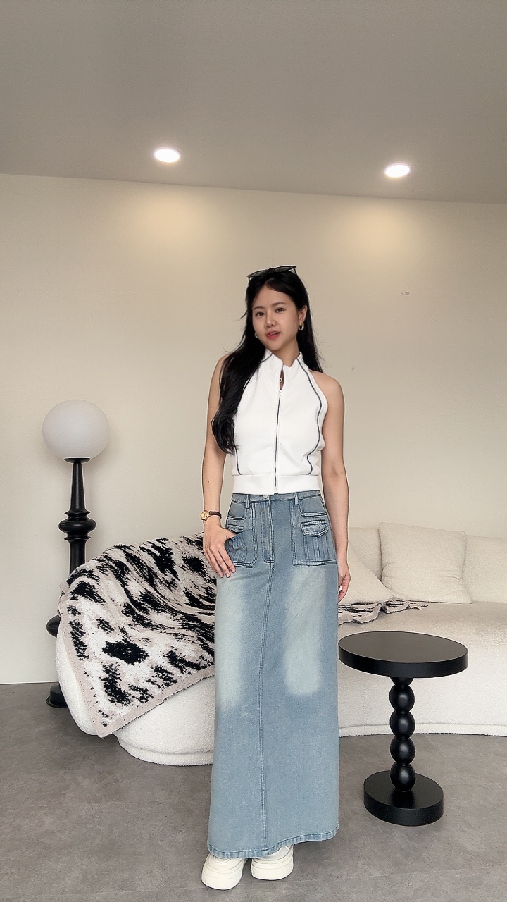 New工装感牛仔长裙