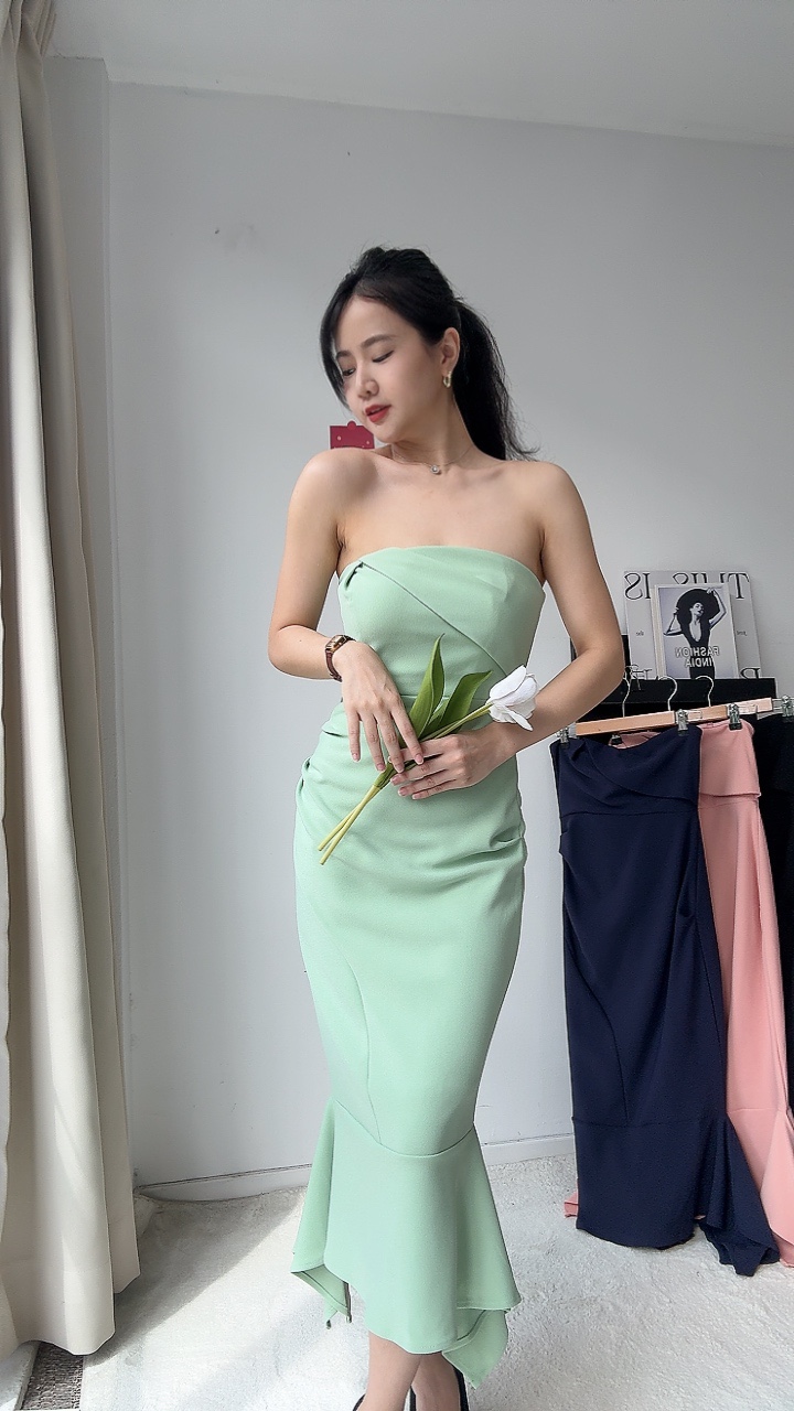 气质高雅鱼尾平口Dinner Dress