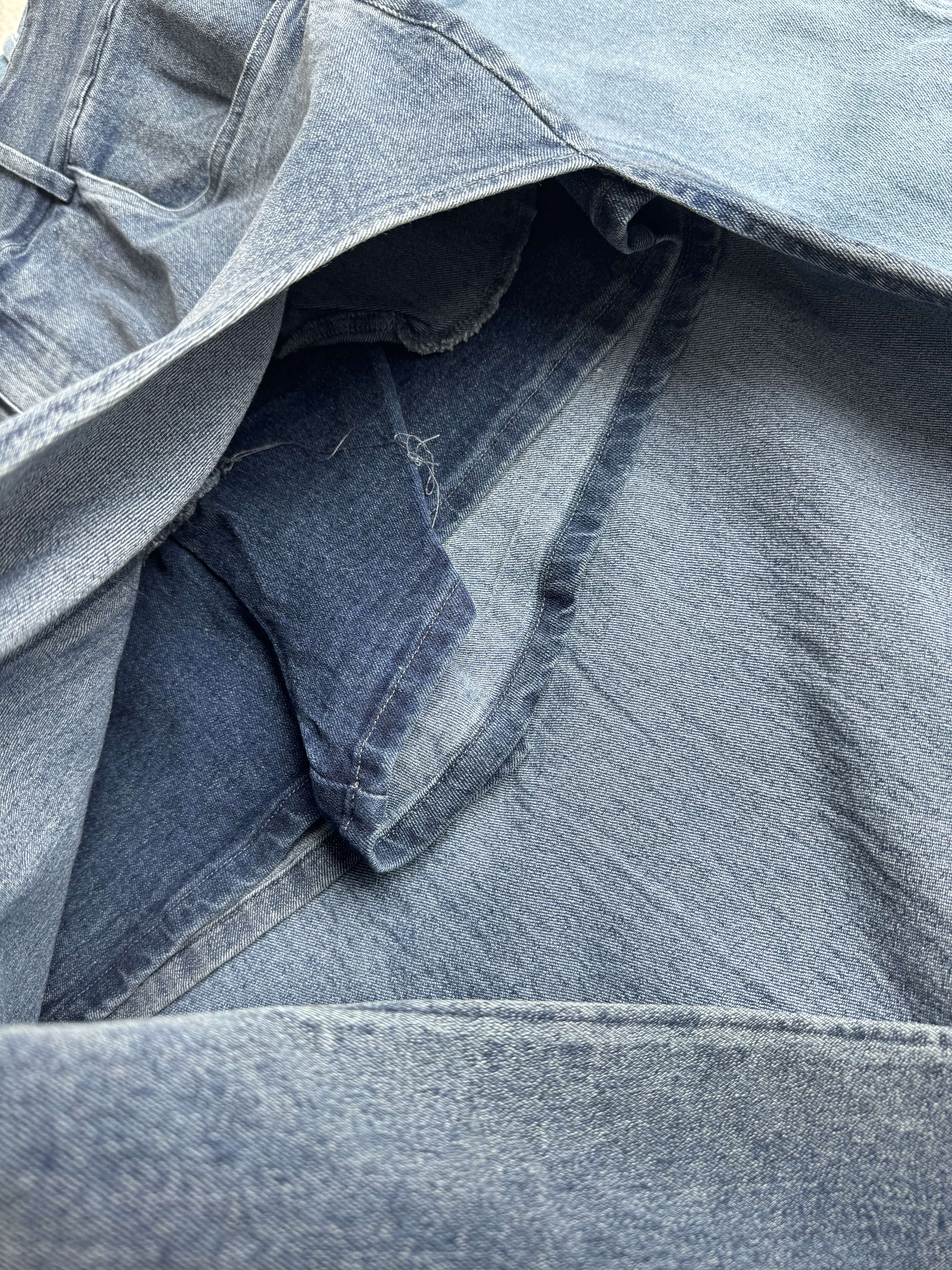 2纽设计感牛仔长裙