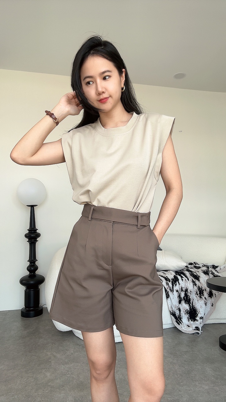 假腰带设计4分裤