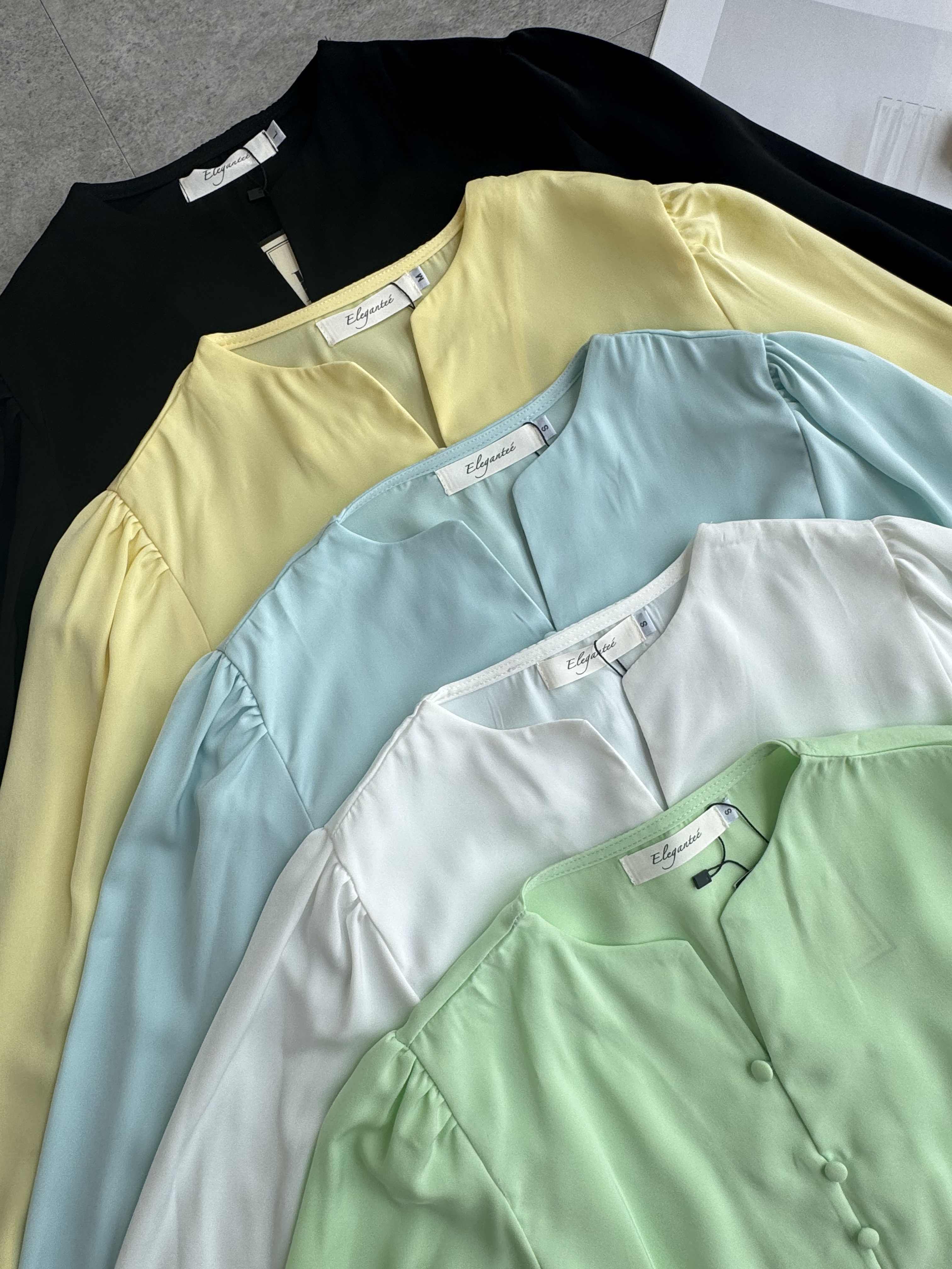 雪纺宫廷侧拉链长袖上衣