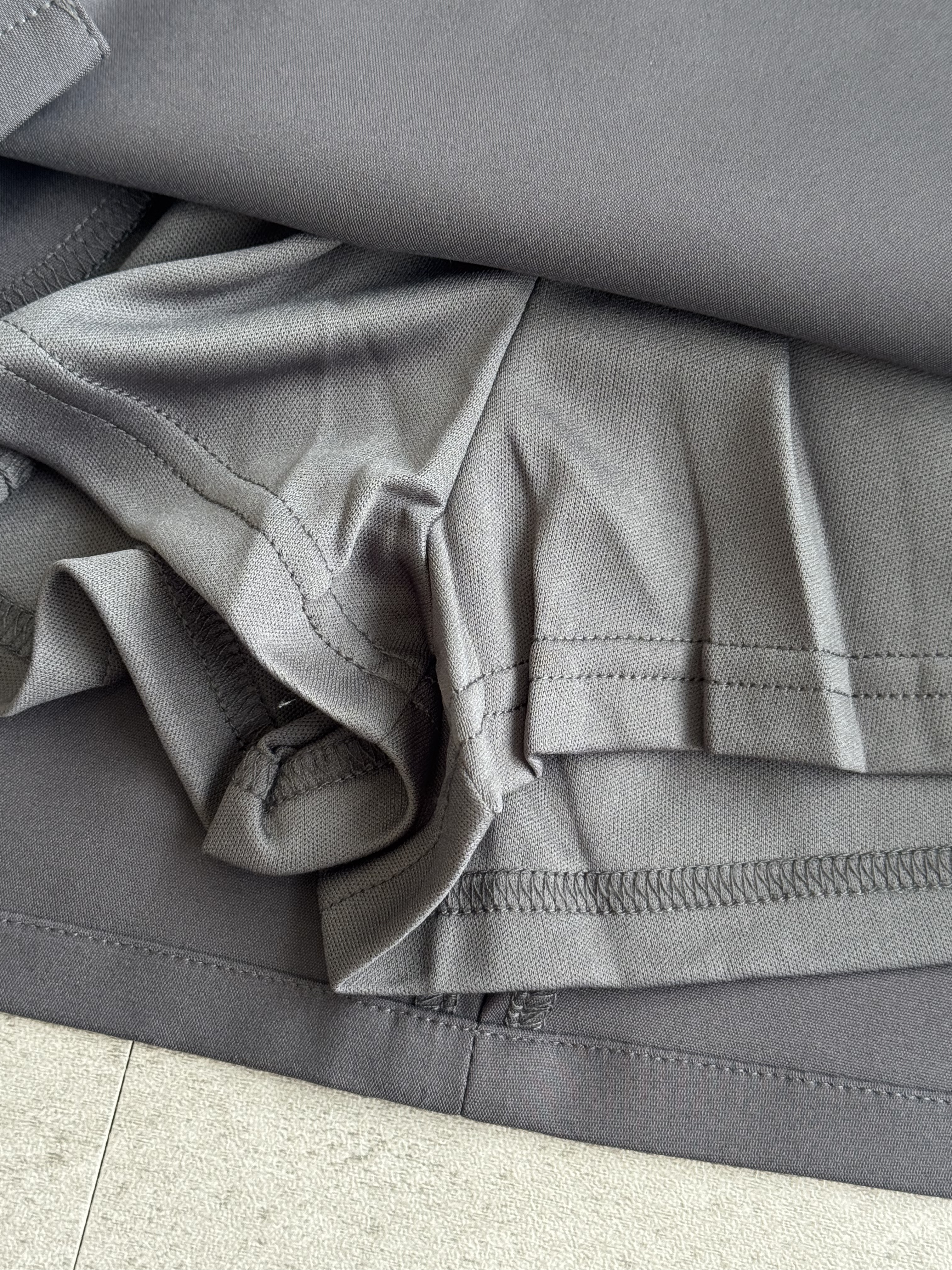 U角设计高腰短裙-腰带