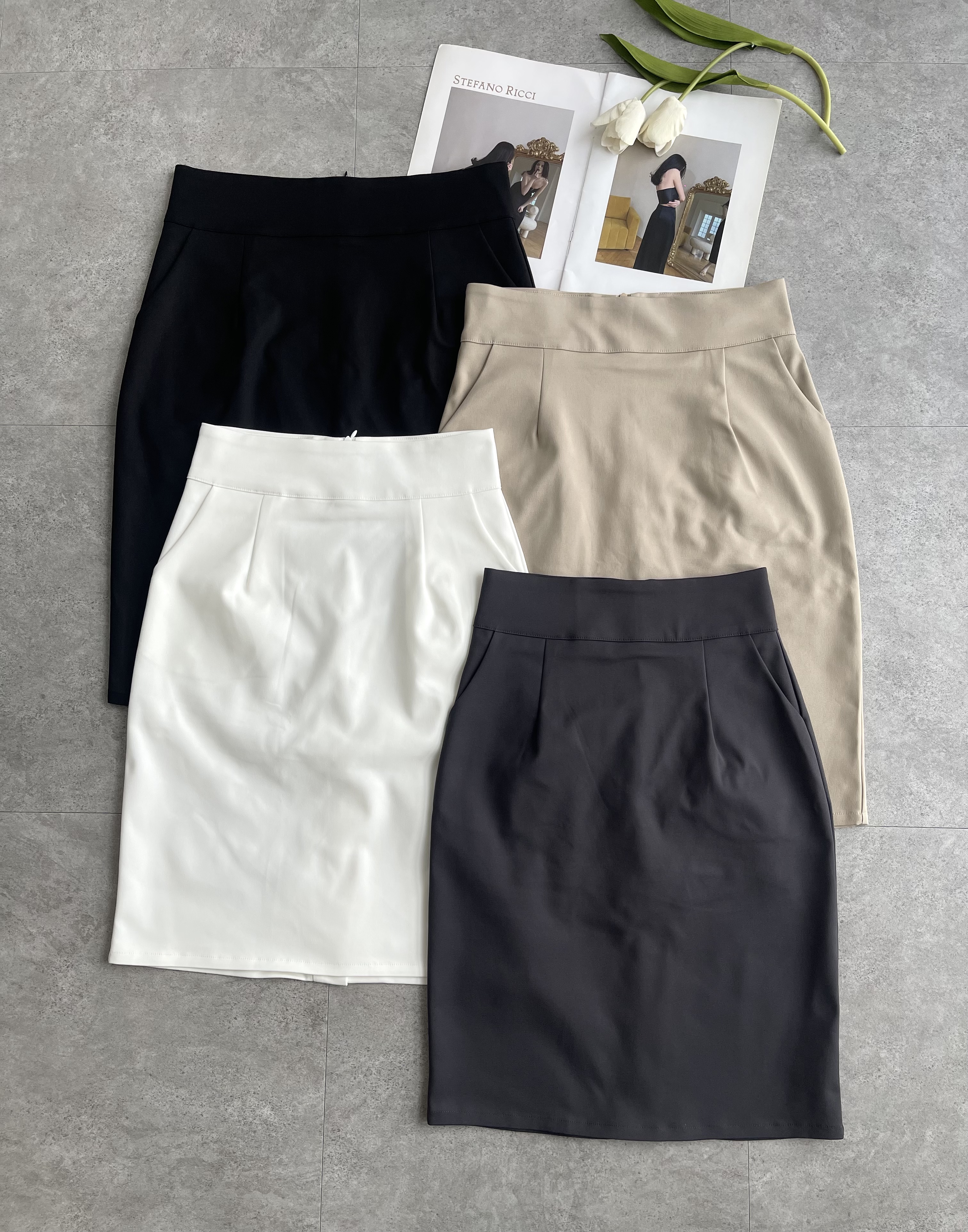OL显瘦厚腰版Basic百搭包臀裙
