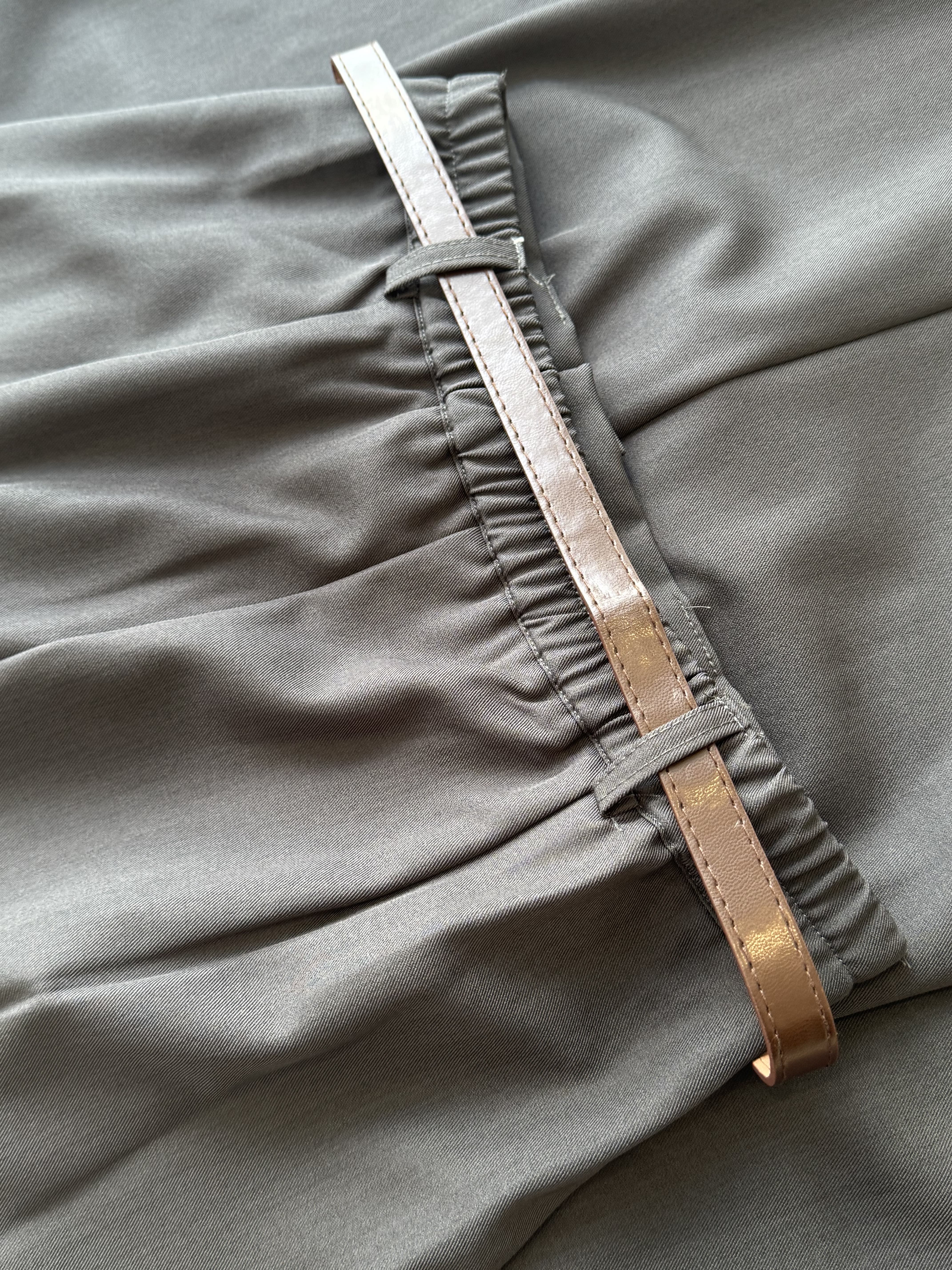 NEW复古皮带三折长裙