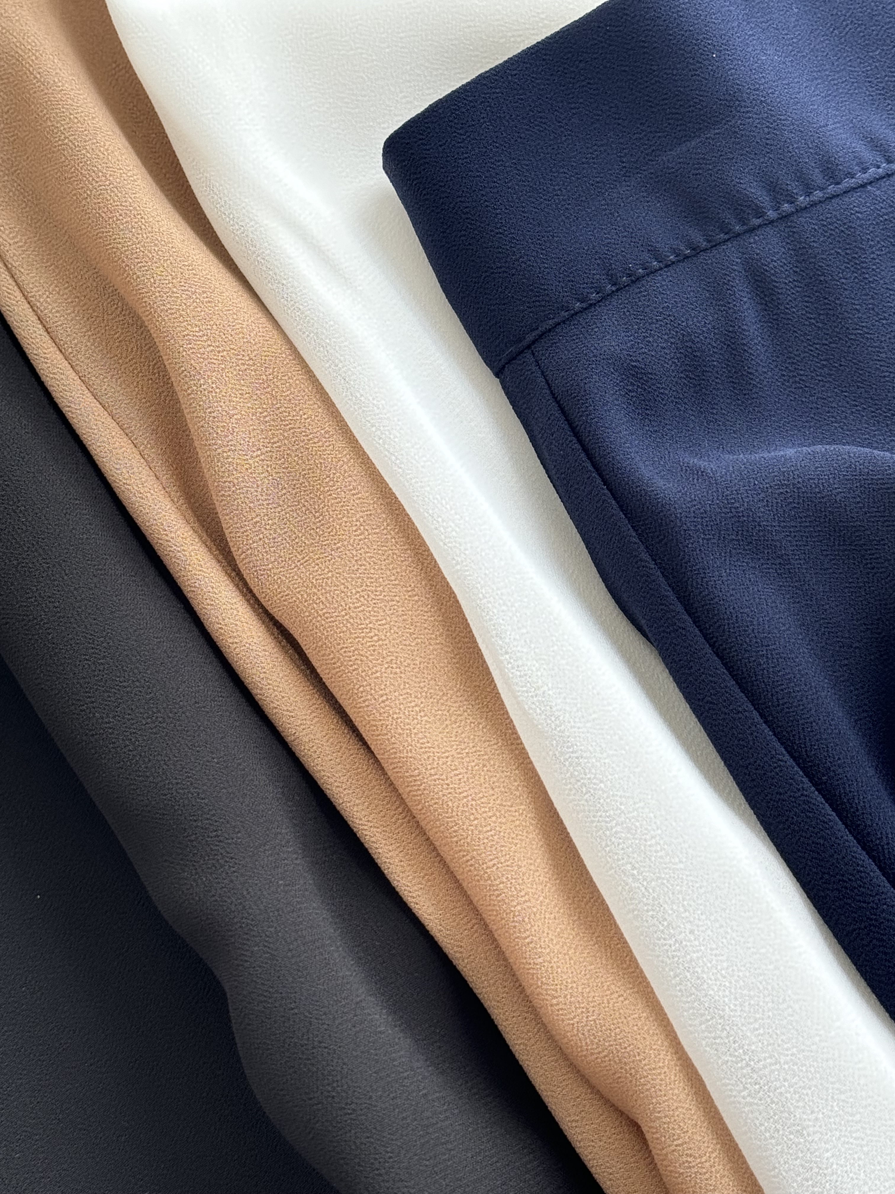 雪纺扇子飘逸风大阔腿裤