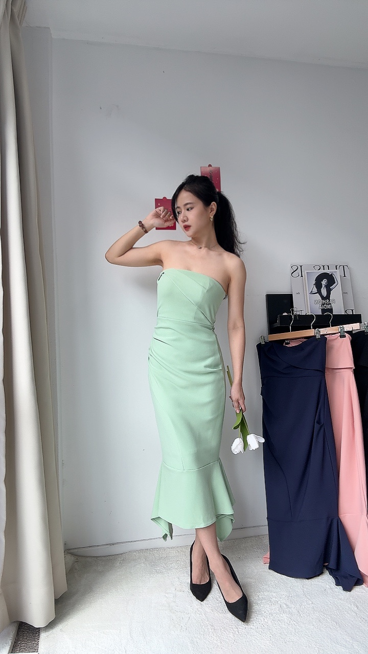 气质高雅鱼尾平口Dinner Dress