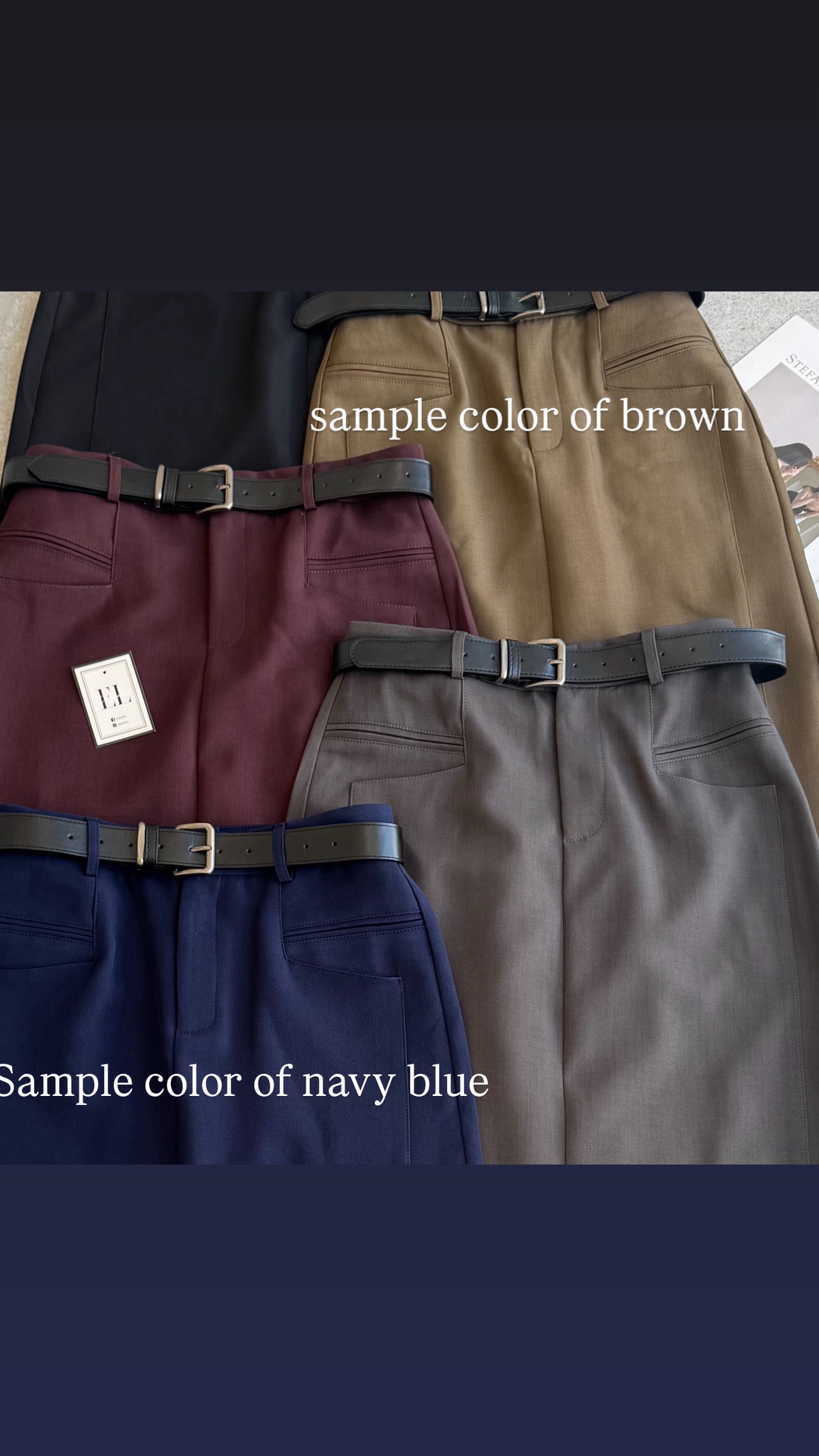 (BO-MAY) 《高品》 西装短裤-腰带