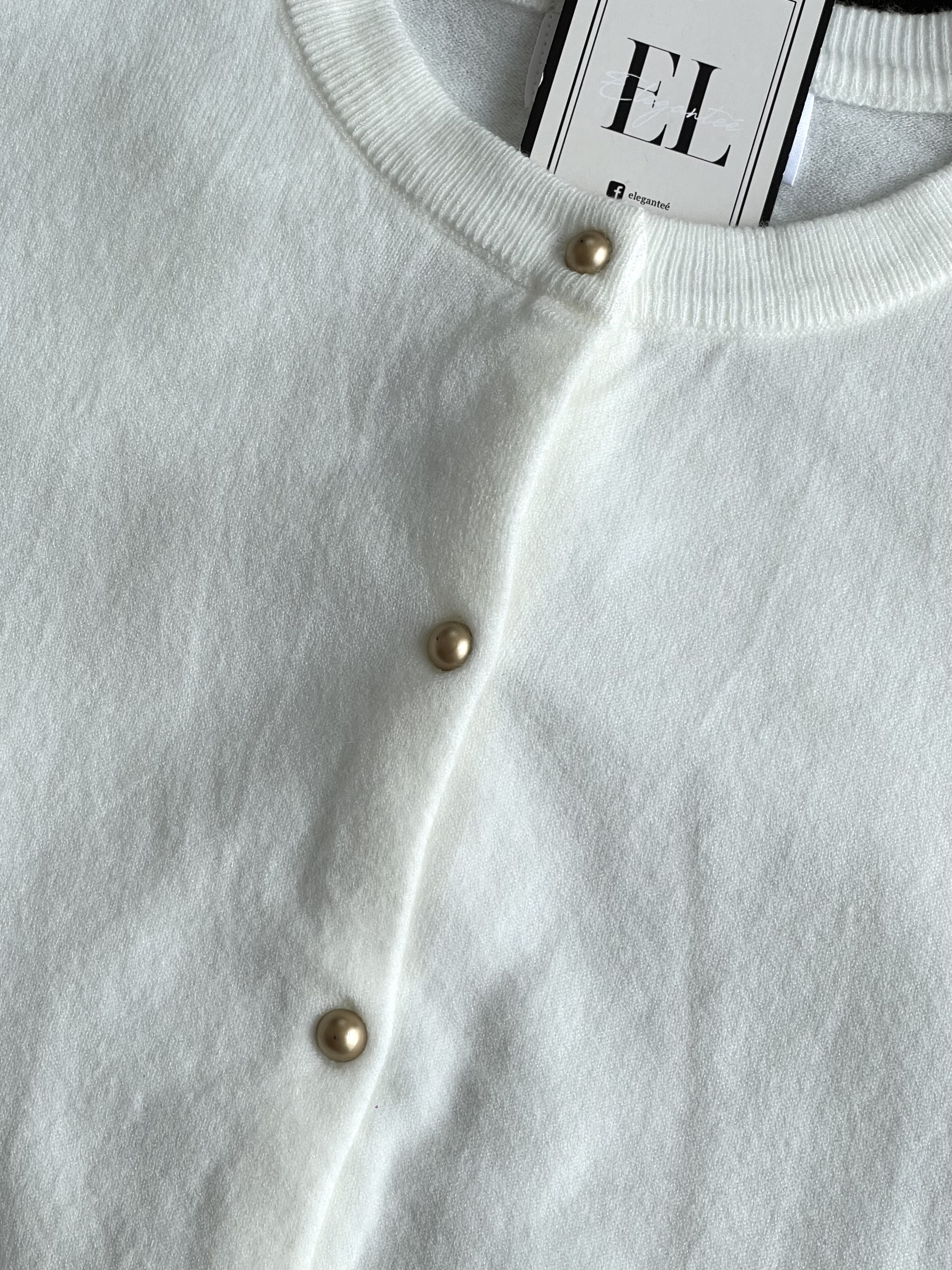 针织金纽Cardigan
