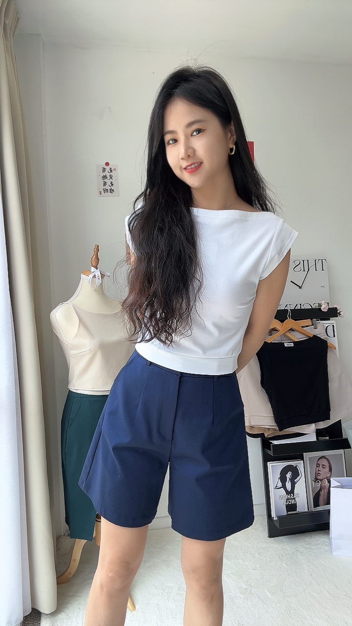 假腰带设计4分裤