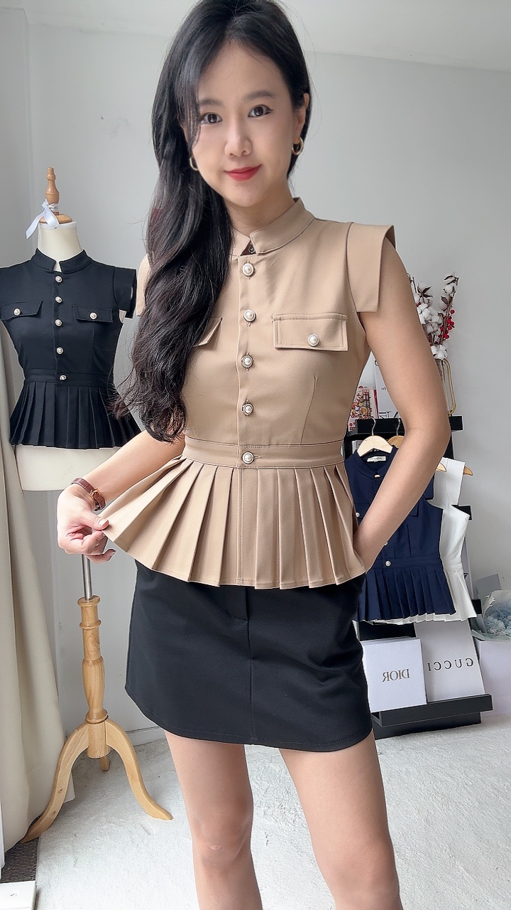 (BO'JAN) 🔥高雅贵族风Peplum Top  