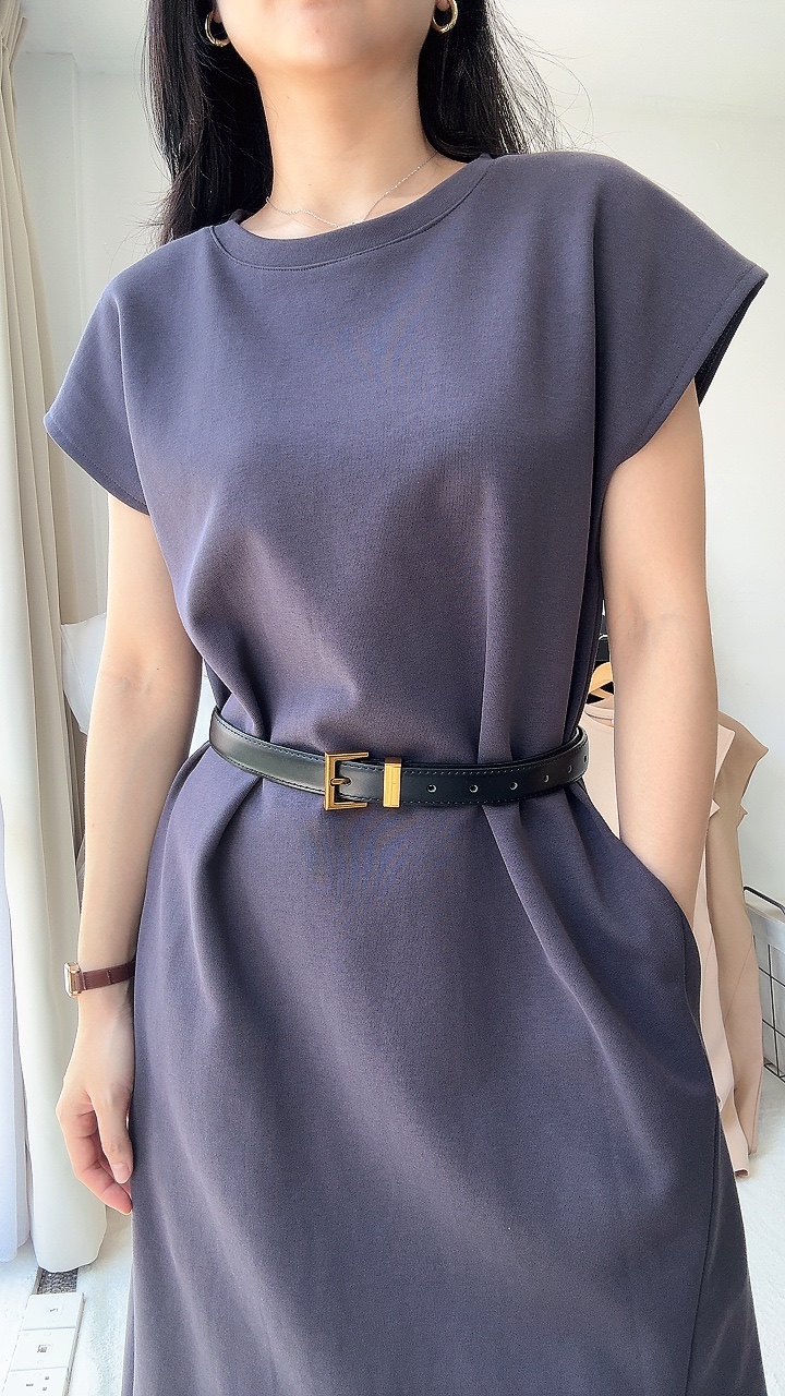 休闲连身裙Tee-有口袋