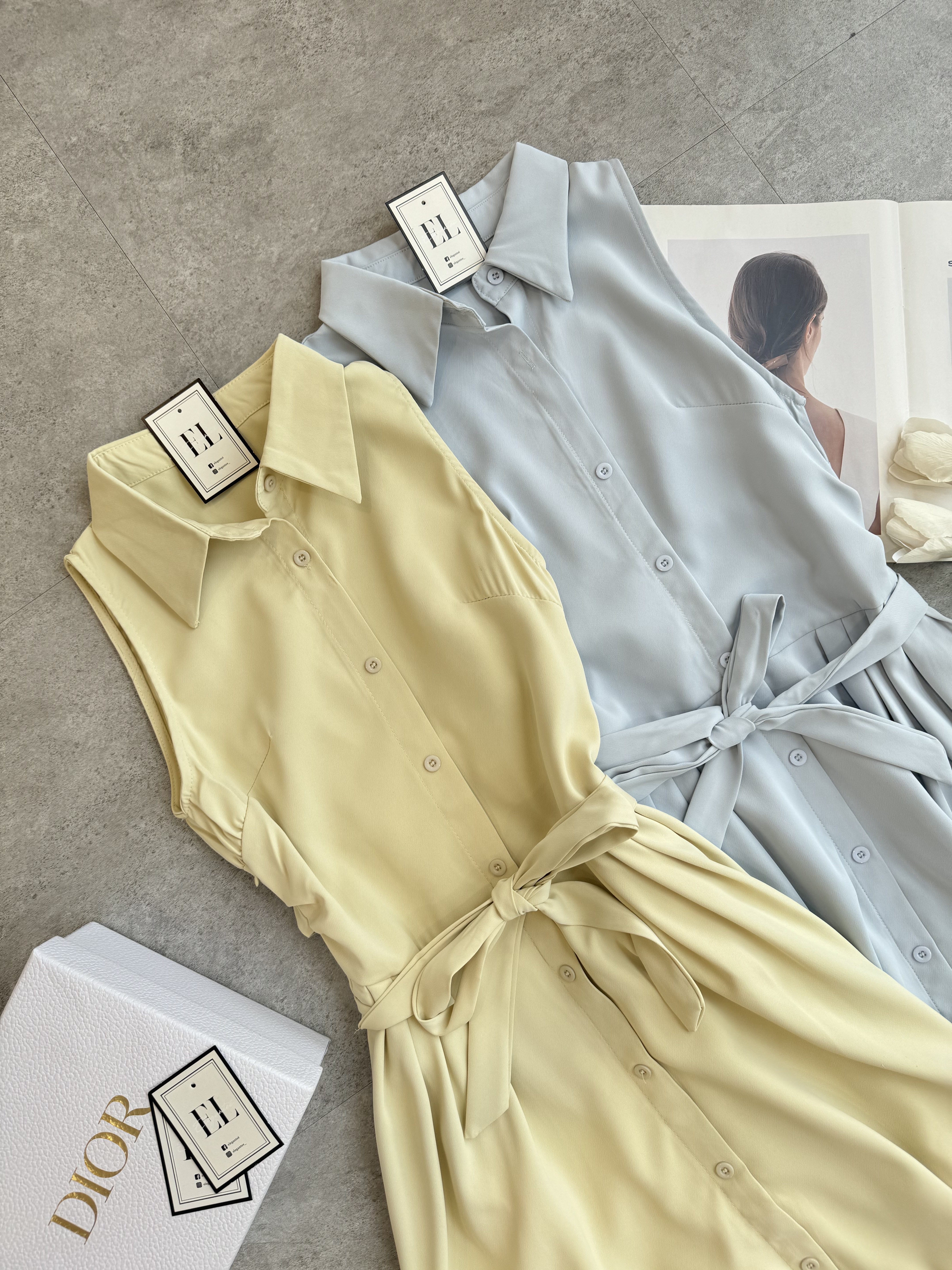 New无袖法式开扣Dress