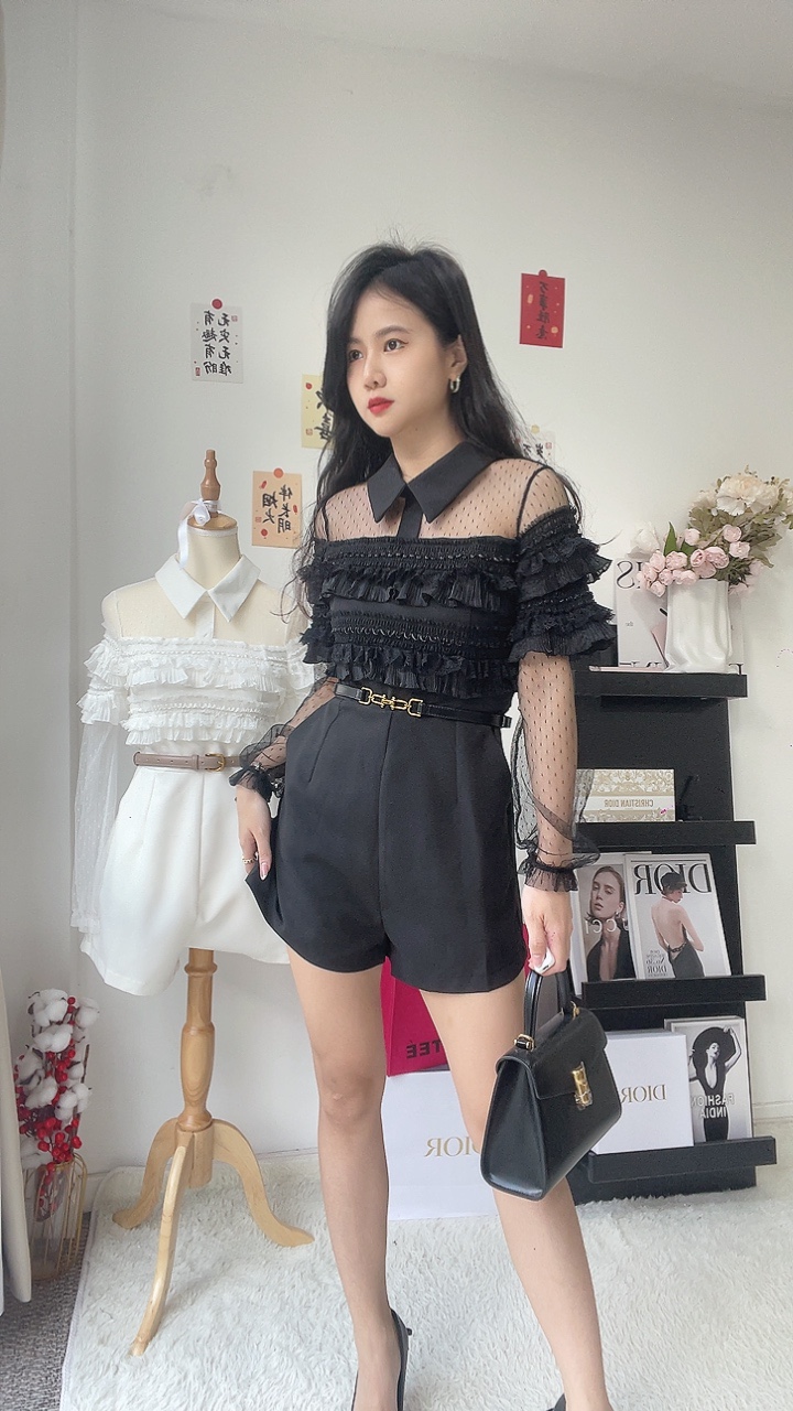 宫廷蕾丝连体裤