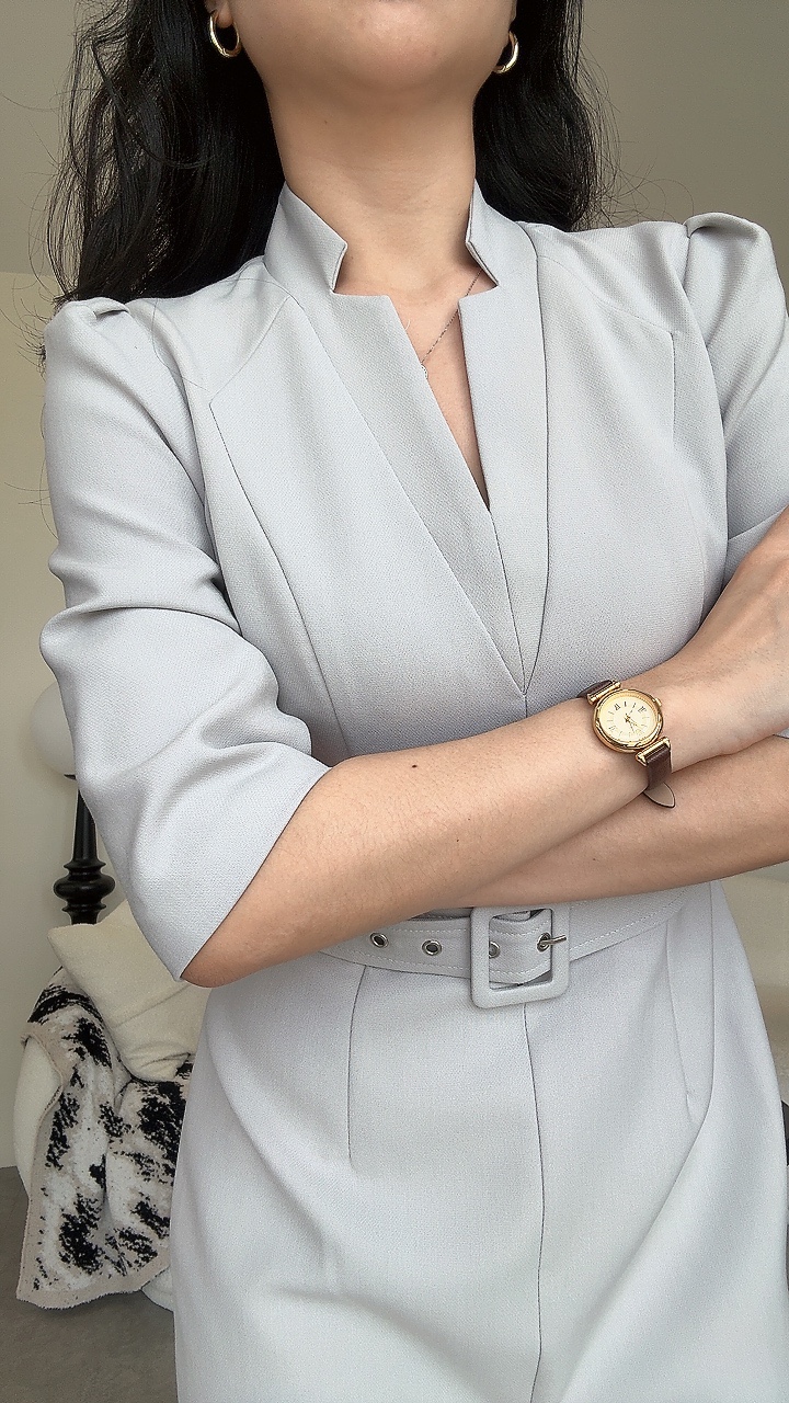 《exclusive》 高端专业中袖Dress-BELT