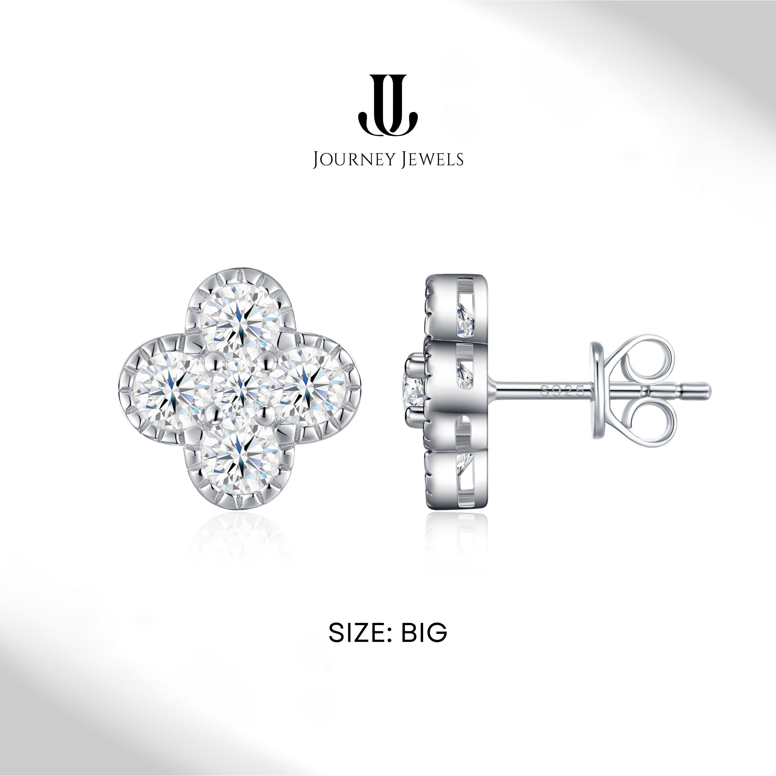 E16 - Radiant Clover Studs Earrings