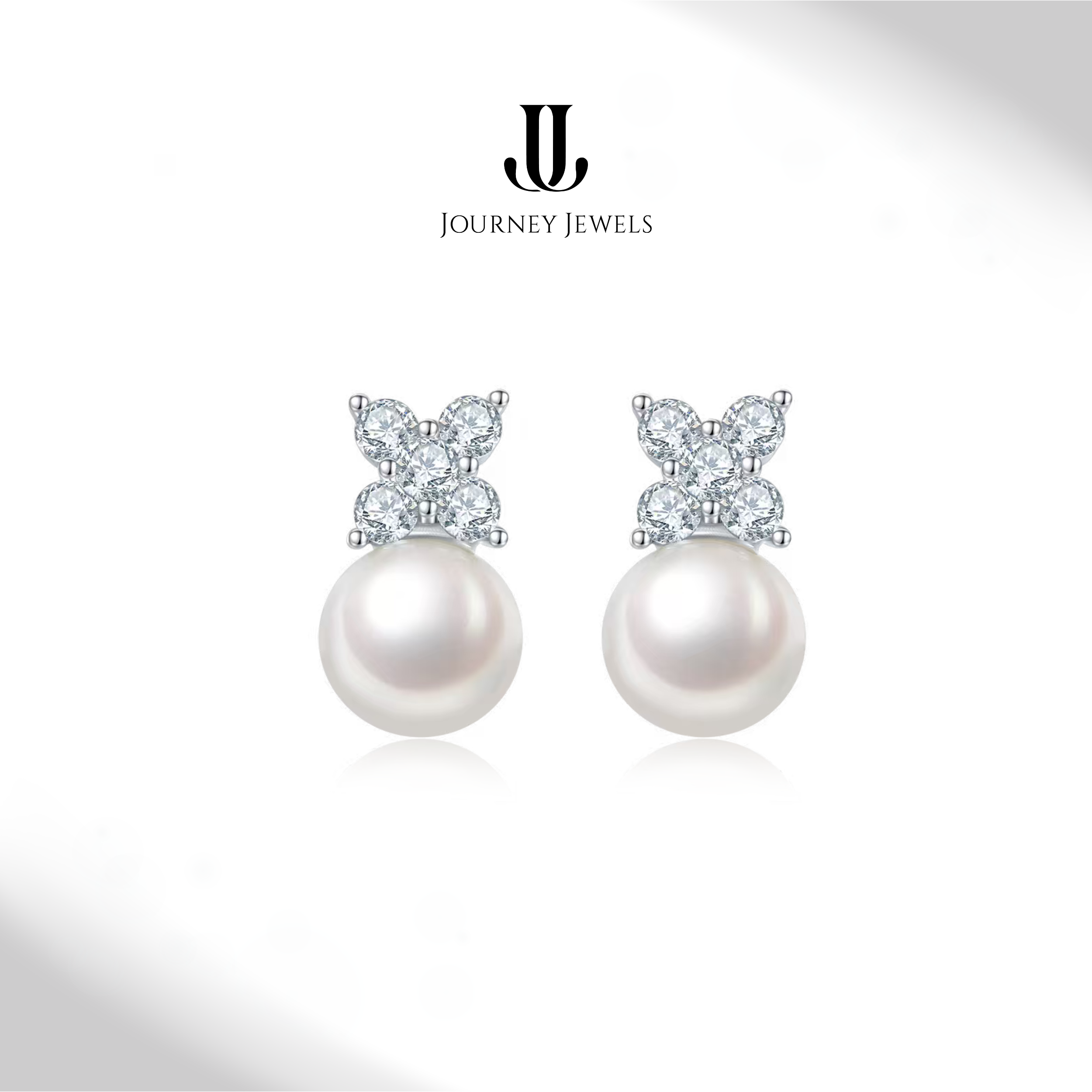 E9 - Pearl Radiant Studs Earrings