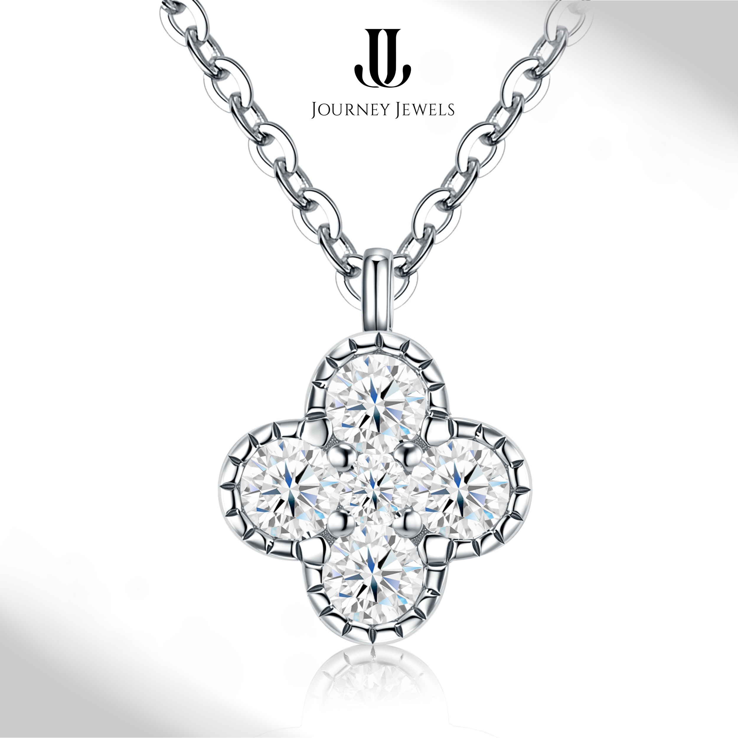 N27 - Radiant Clover Pendant Necklace