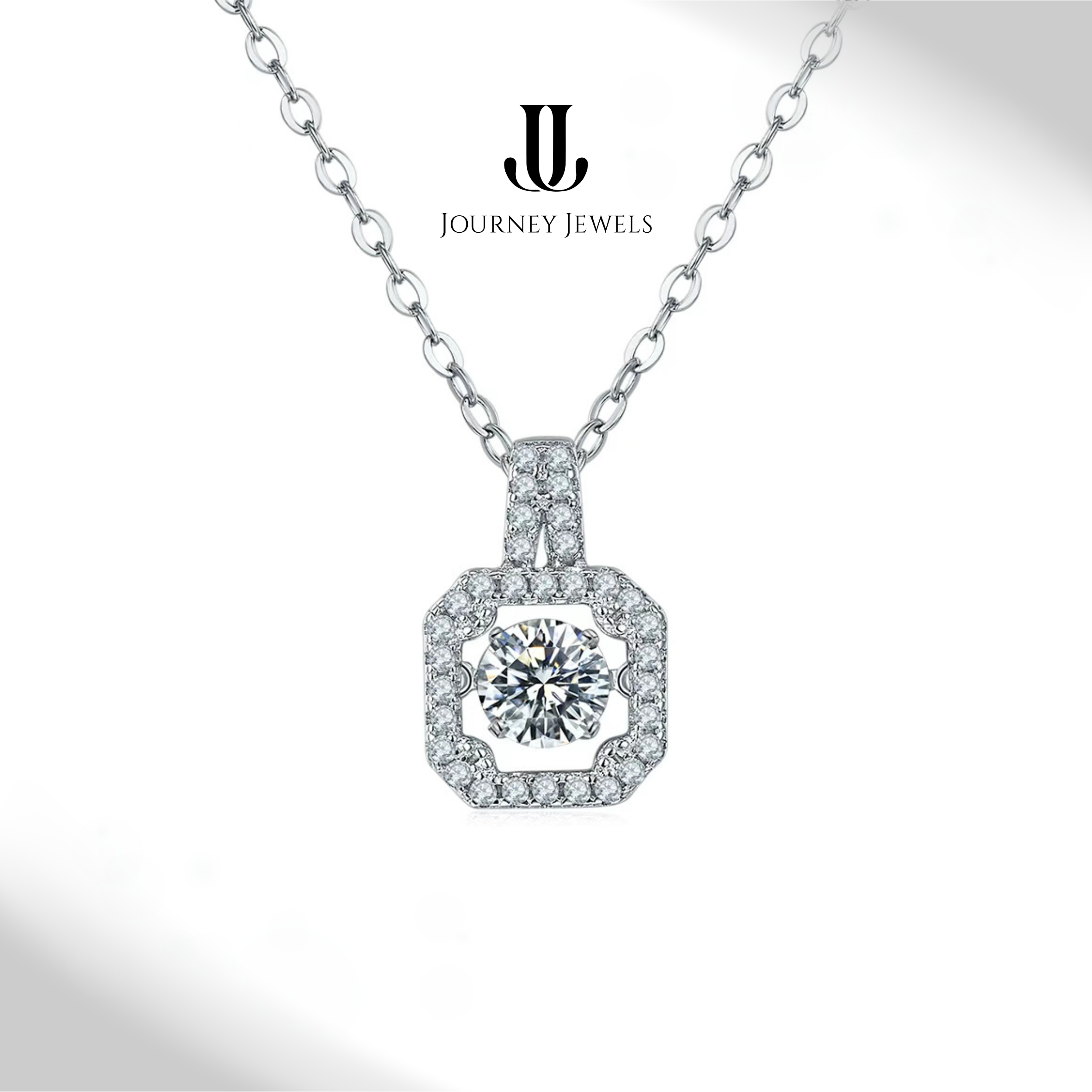 N3 - Regal Square Pendant Necklace