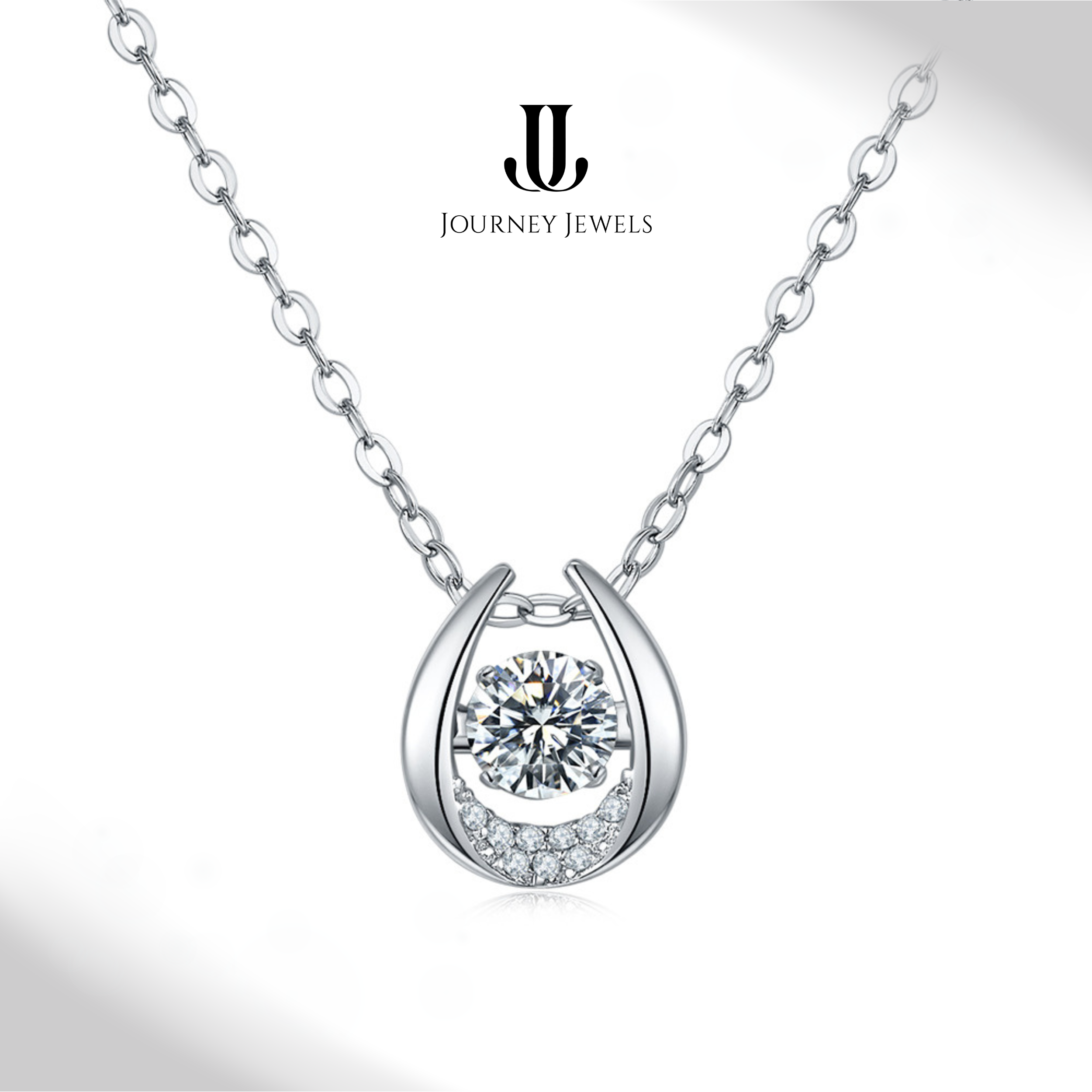 N6 - Luna Circle Pendant Necklace