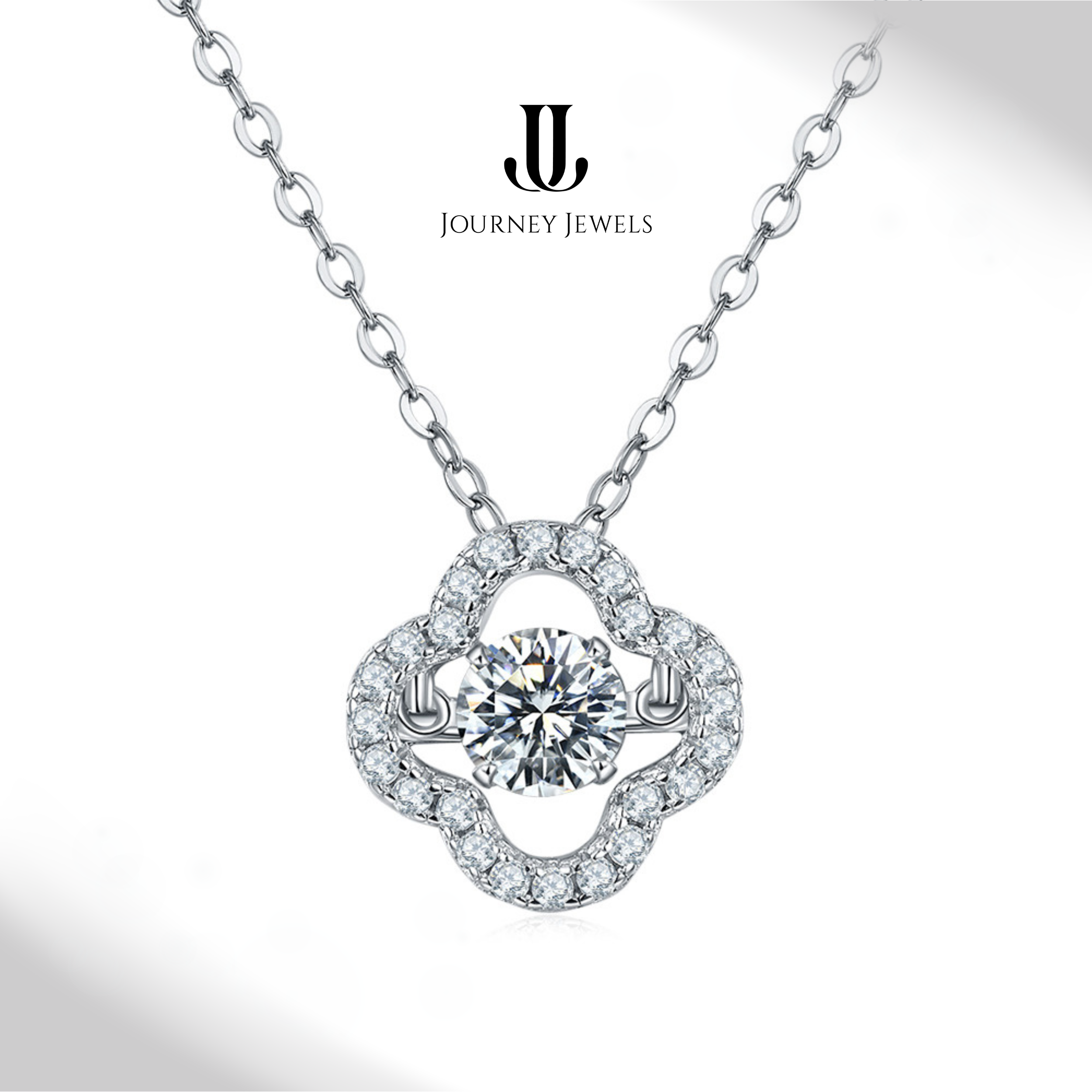 N8 - Floral Aura Pendant Necklace