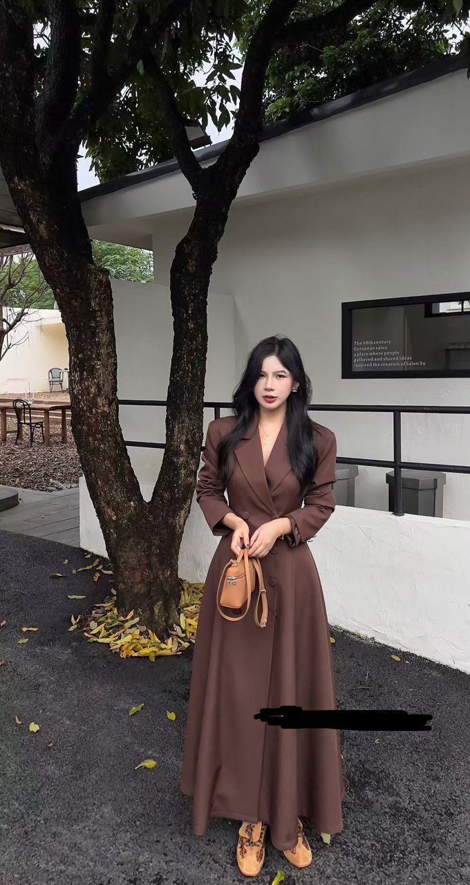 (预订款) 修身双排纽长风衣 