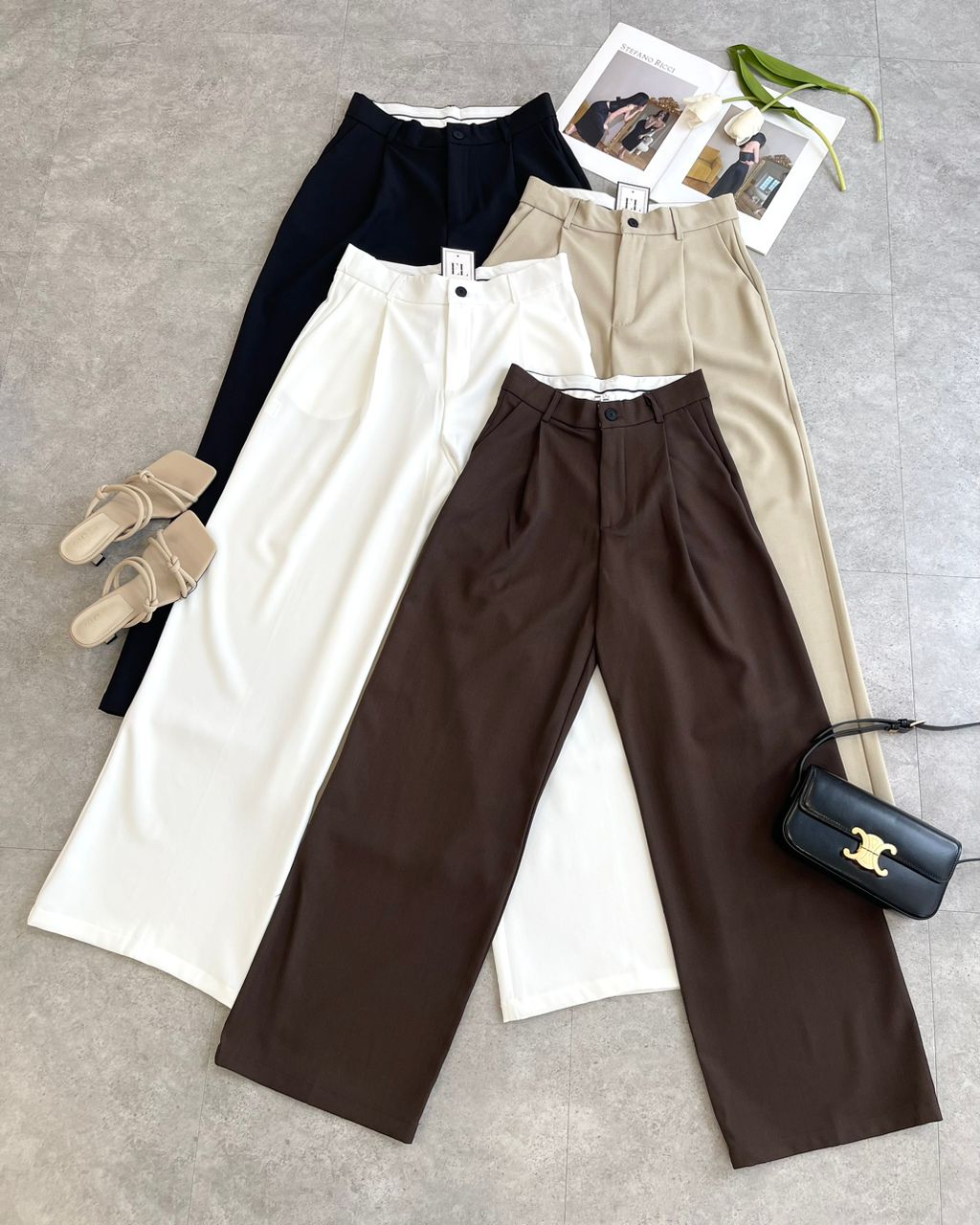 New简约百搭直筒裤