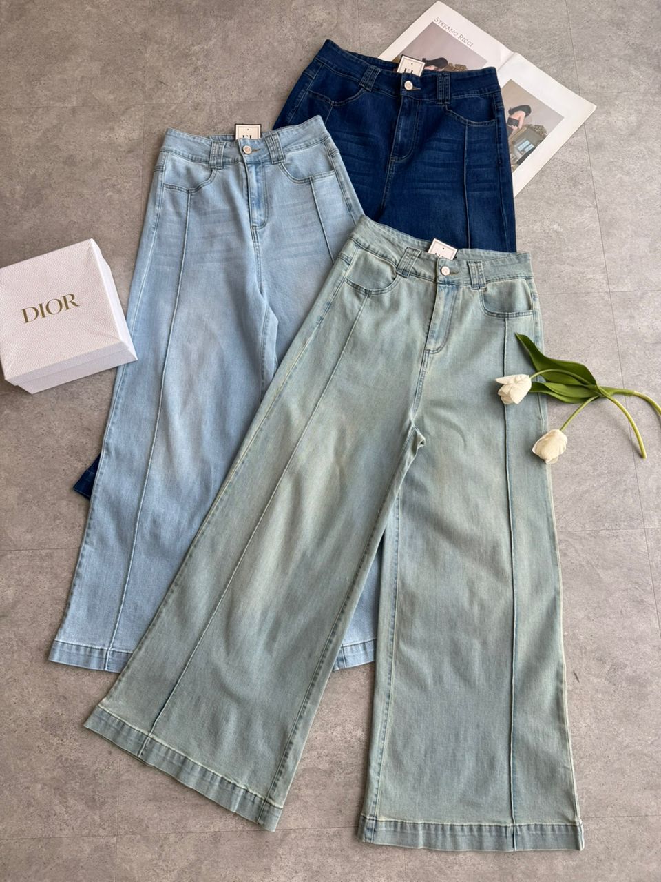 NEW牛仔直筒长裤