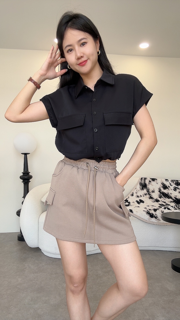 运动风短裙（可固定绑带）