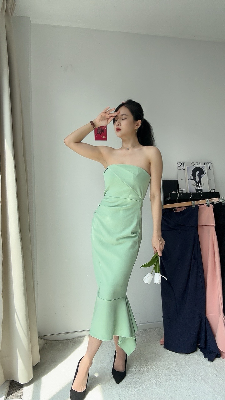 气质高雅鱼尾平口Dinner Dress