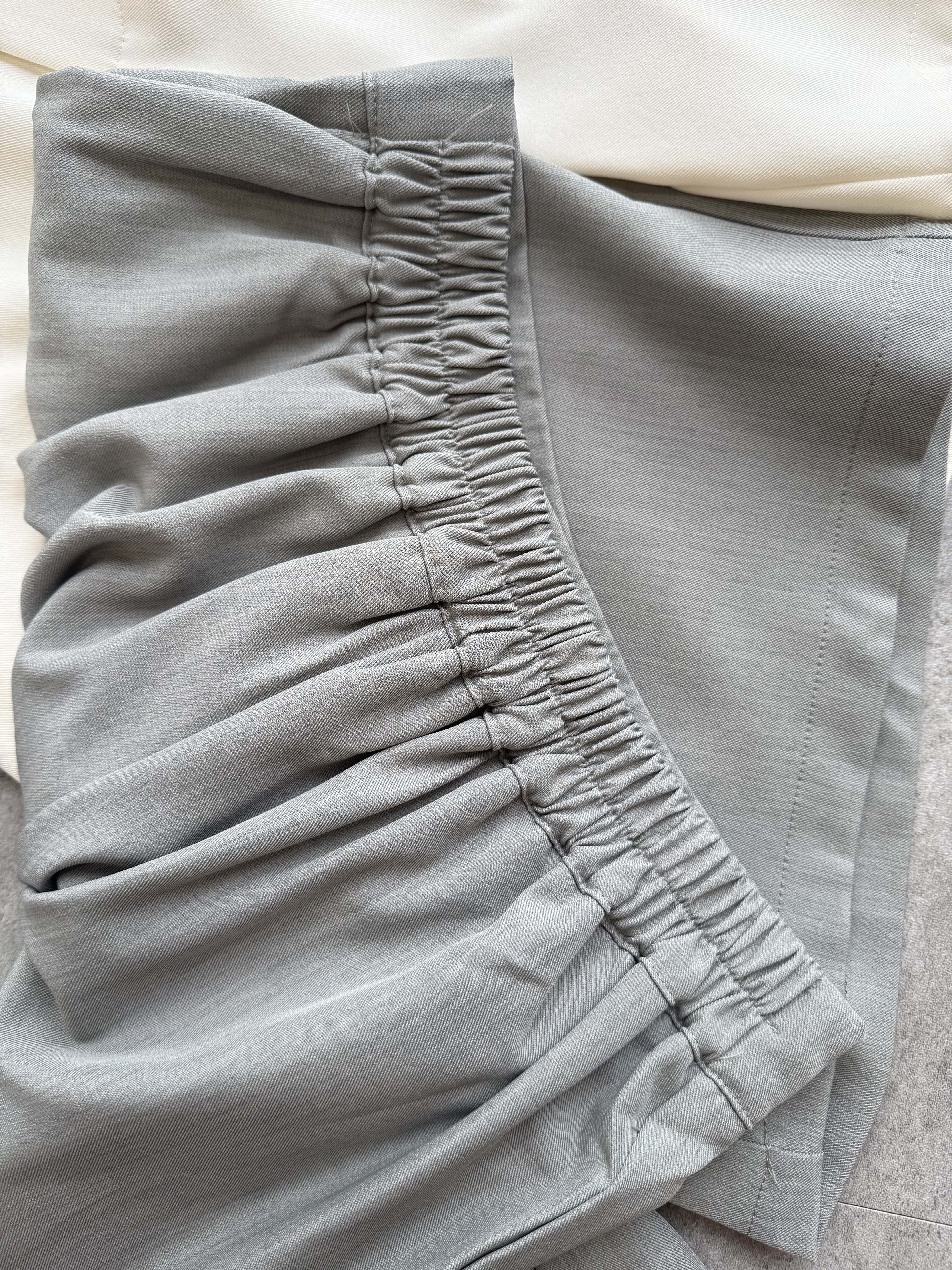 老钱4分低领马甲套装