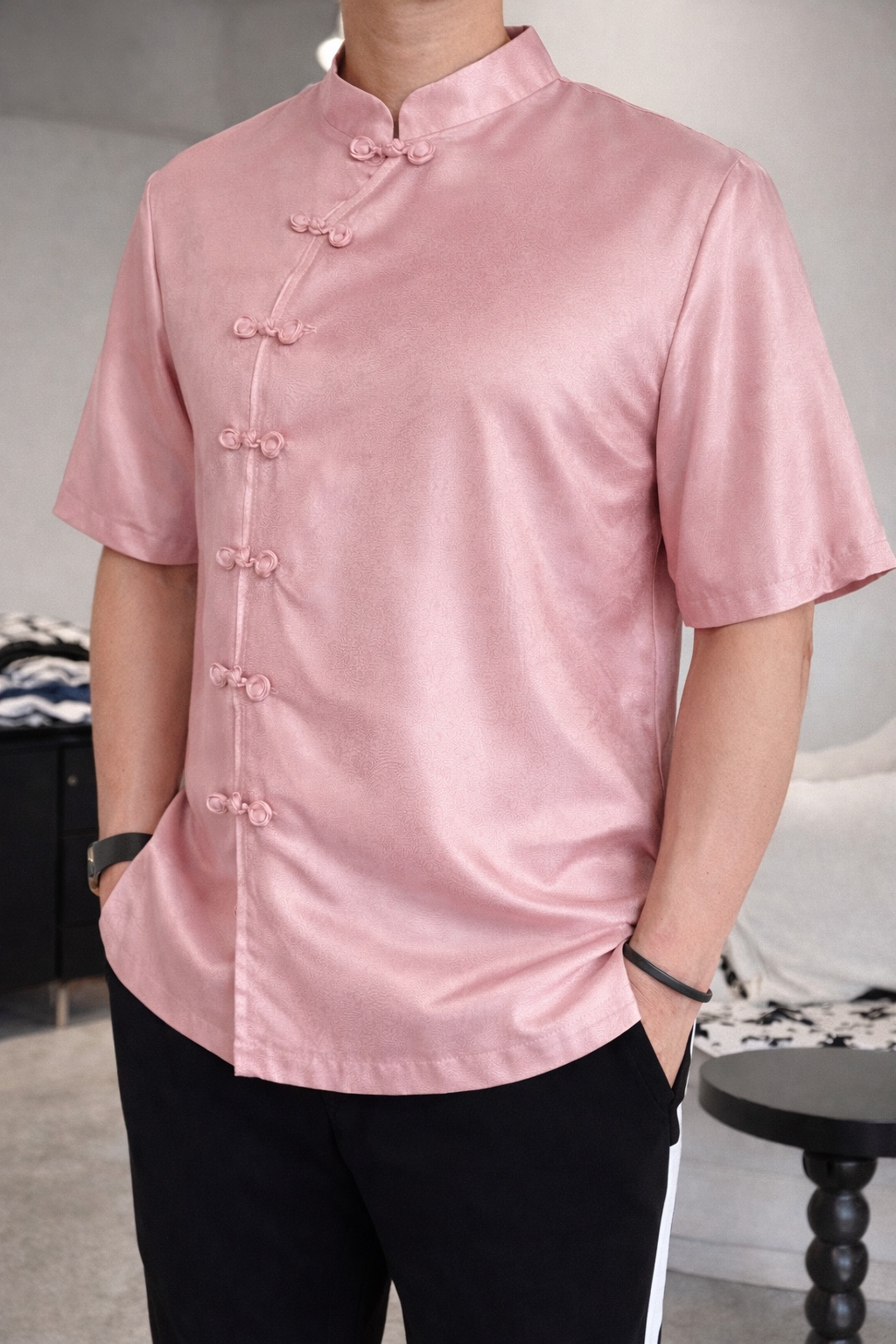 《情侣-男》缎面唐装