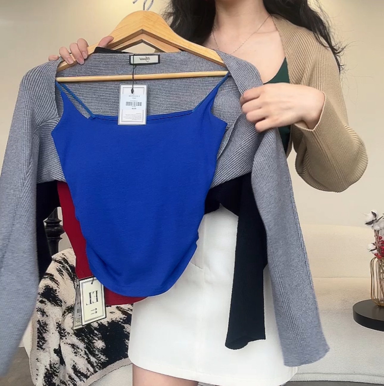 针织长袖手袖套