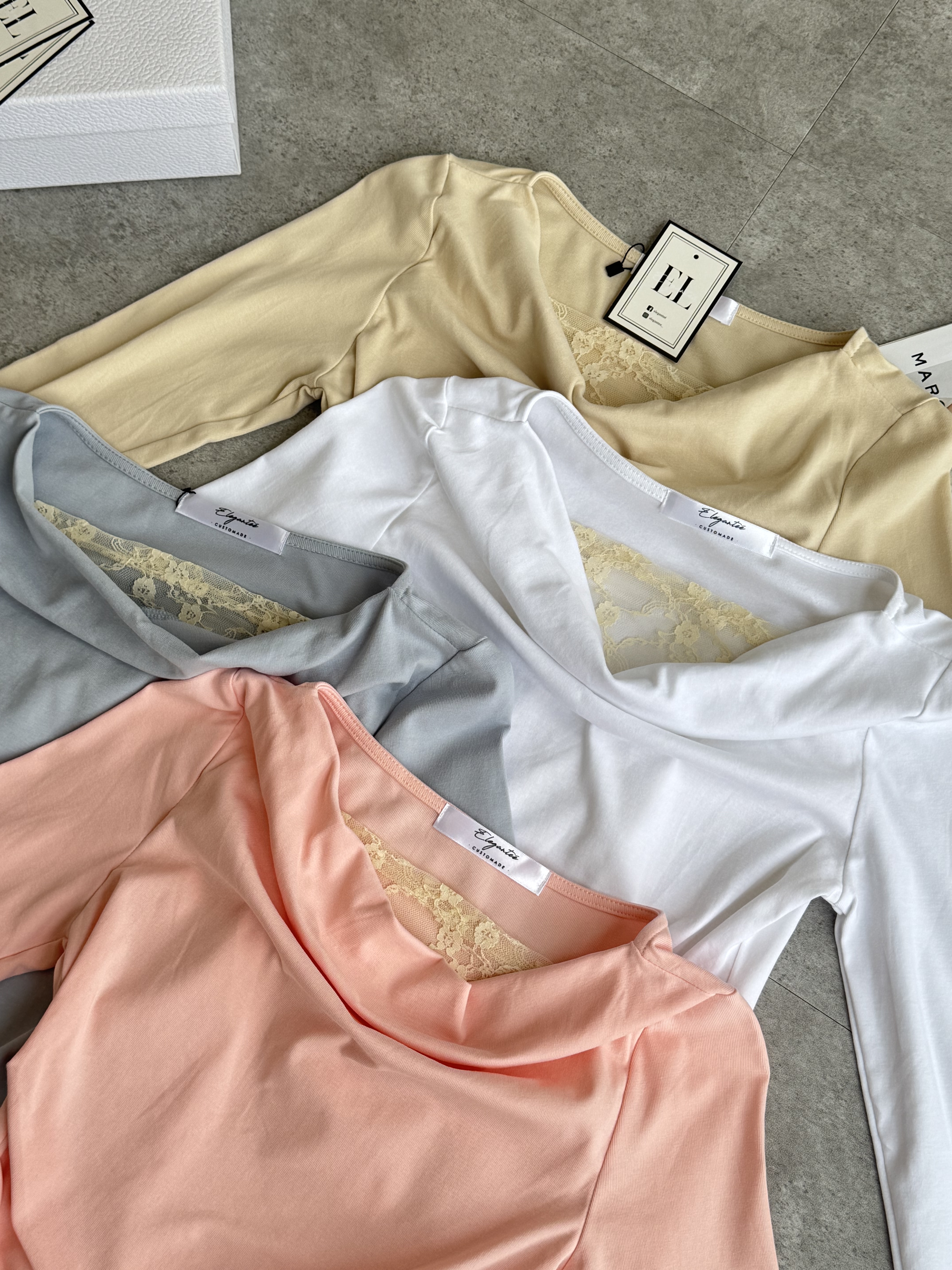 法式蕾丝长袖上衣