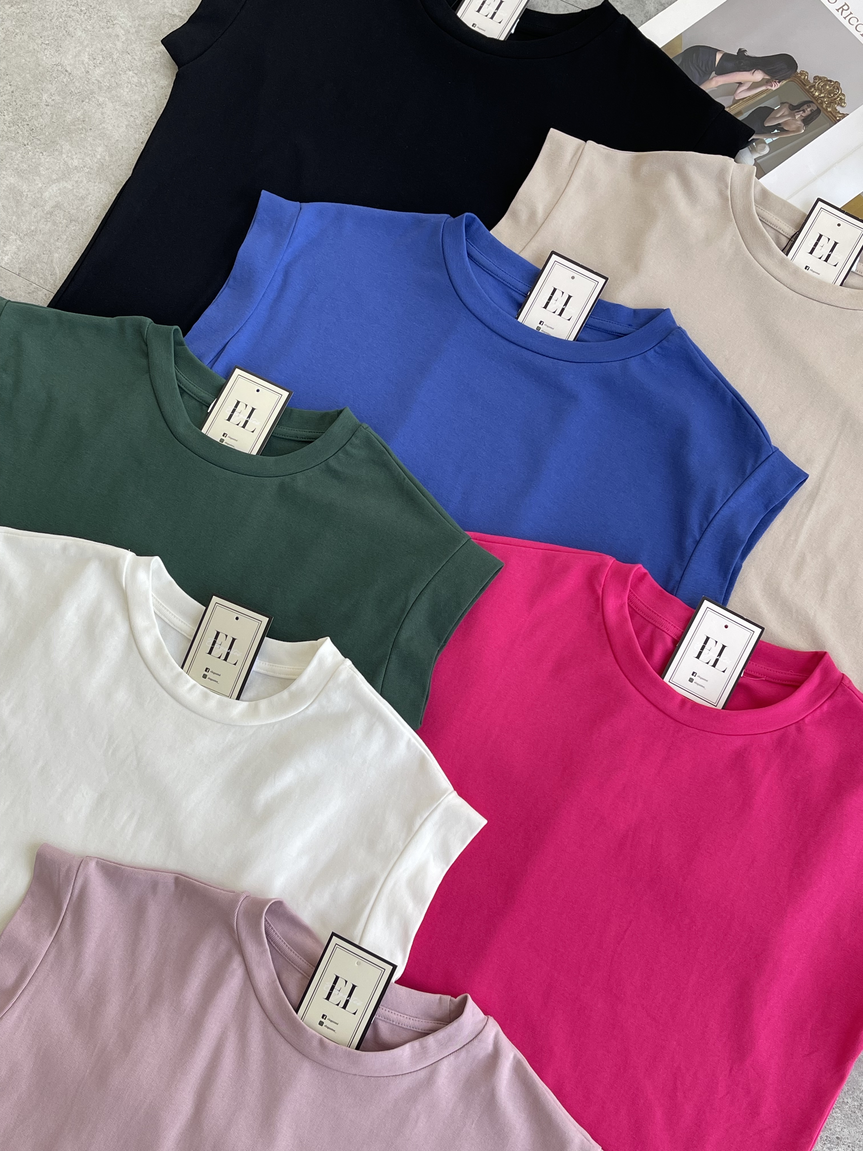 一节袖休闲Tee