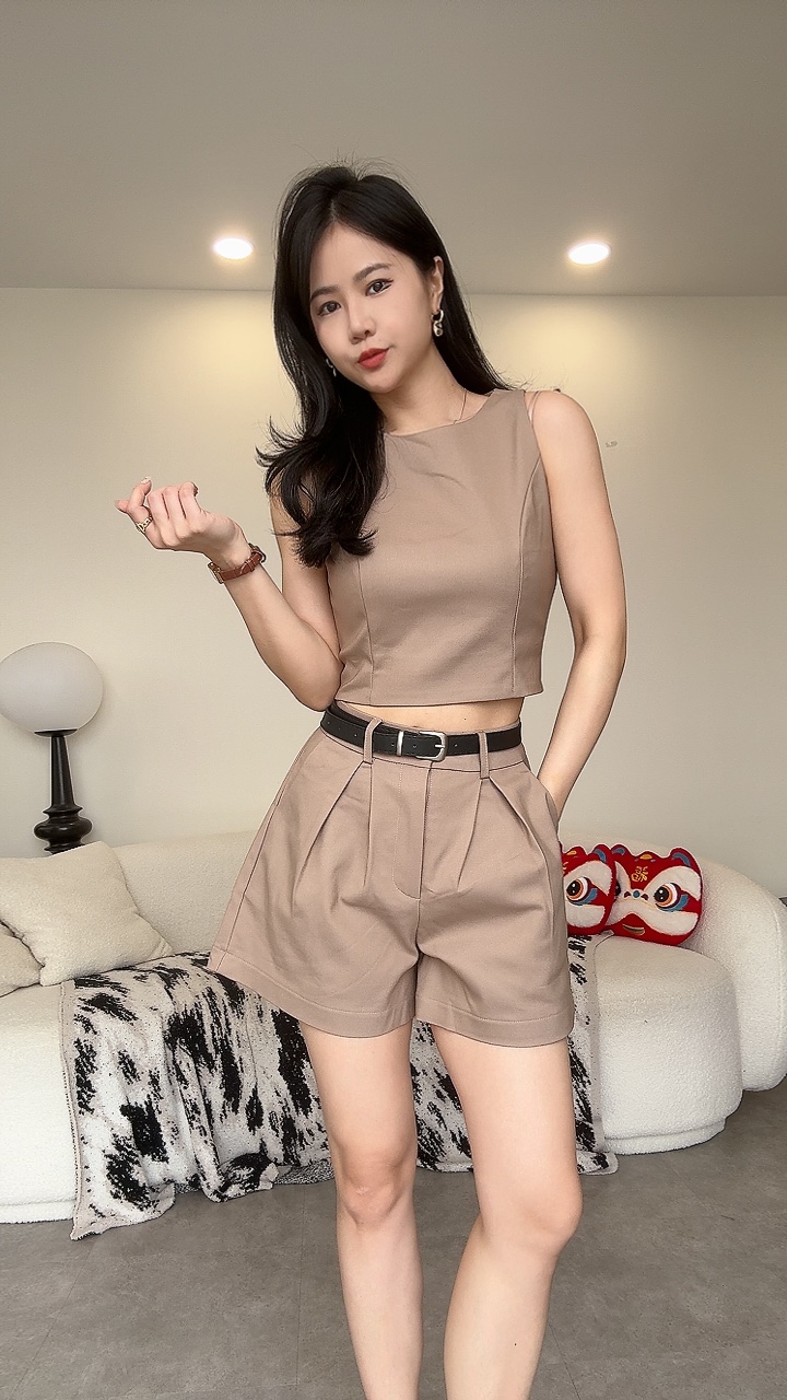 内Cut 背心短裤Set