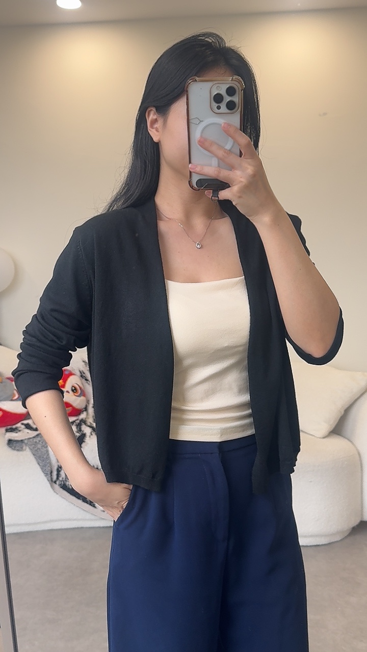 夏季轻薄款长袖针织外套