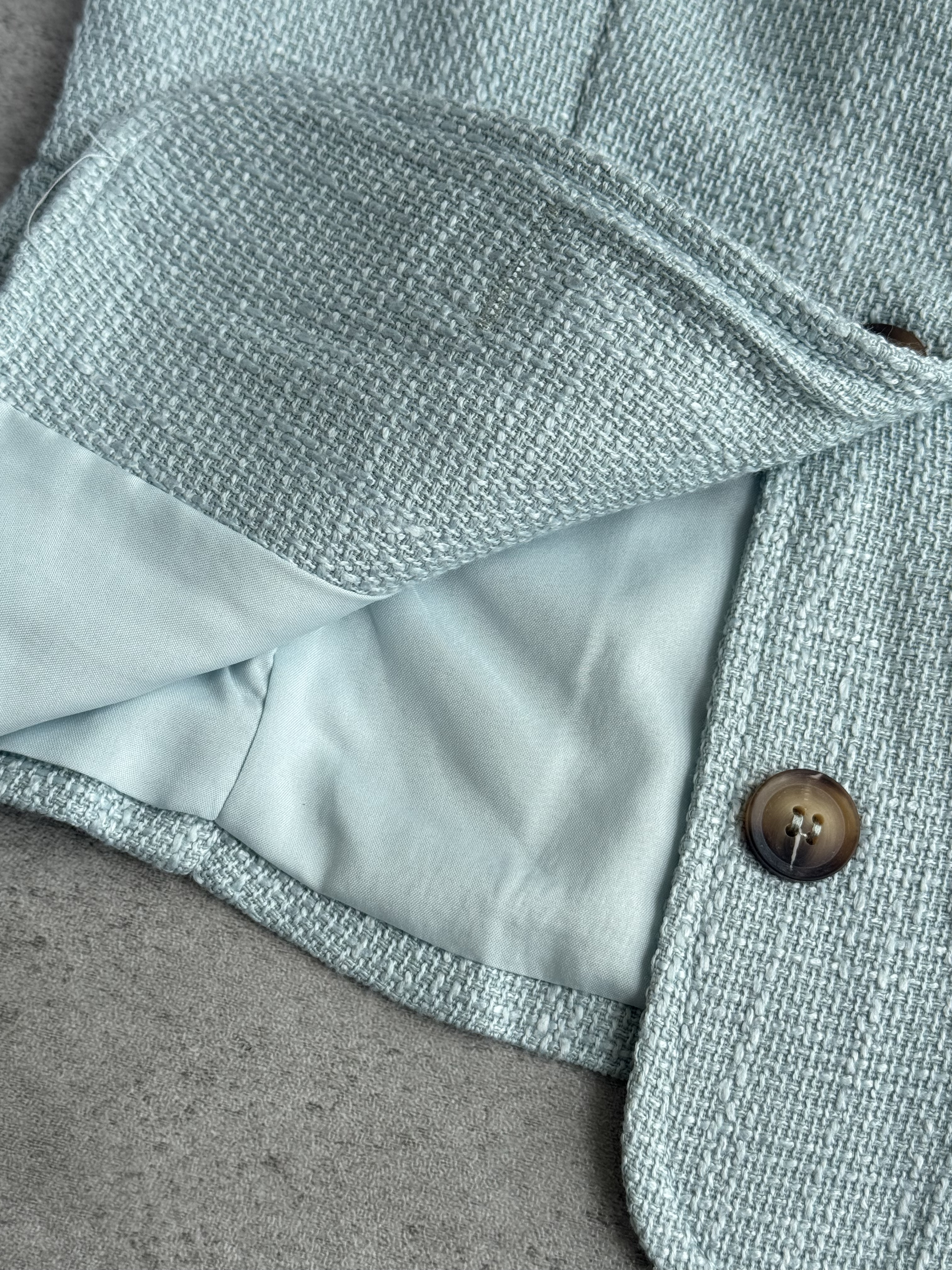 小香面料方领马甲