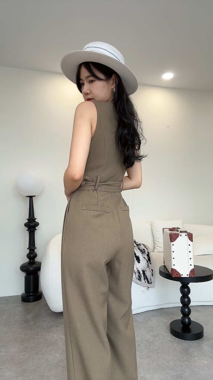 《EL高级系列》 西装纹路连体裤