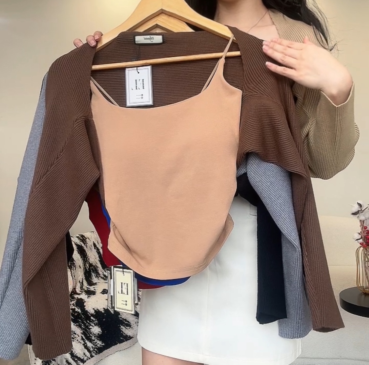 针织长袖手袖套