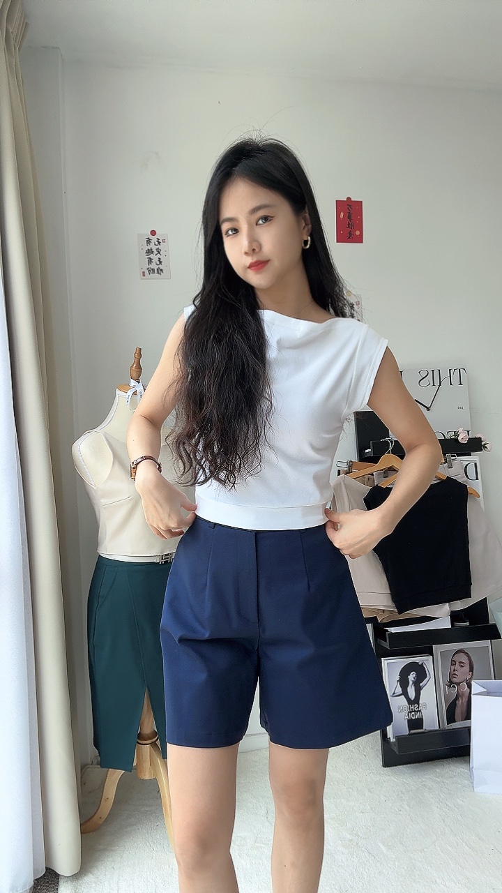 假腰带设计4分裤