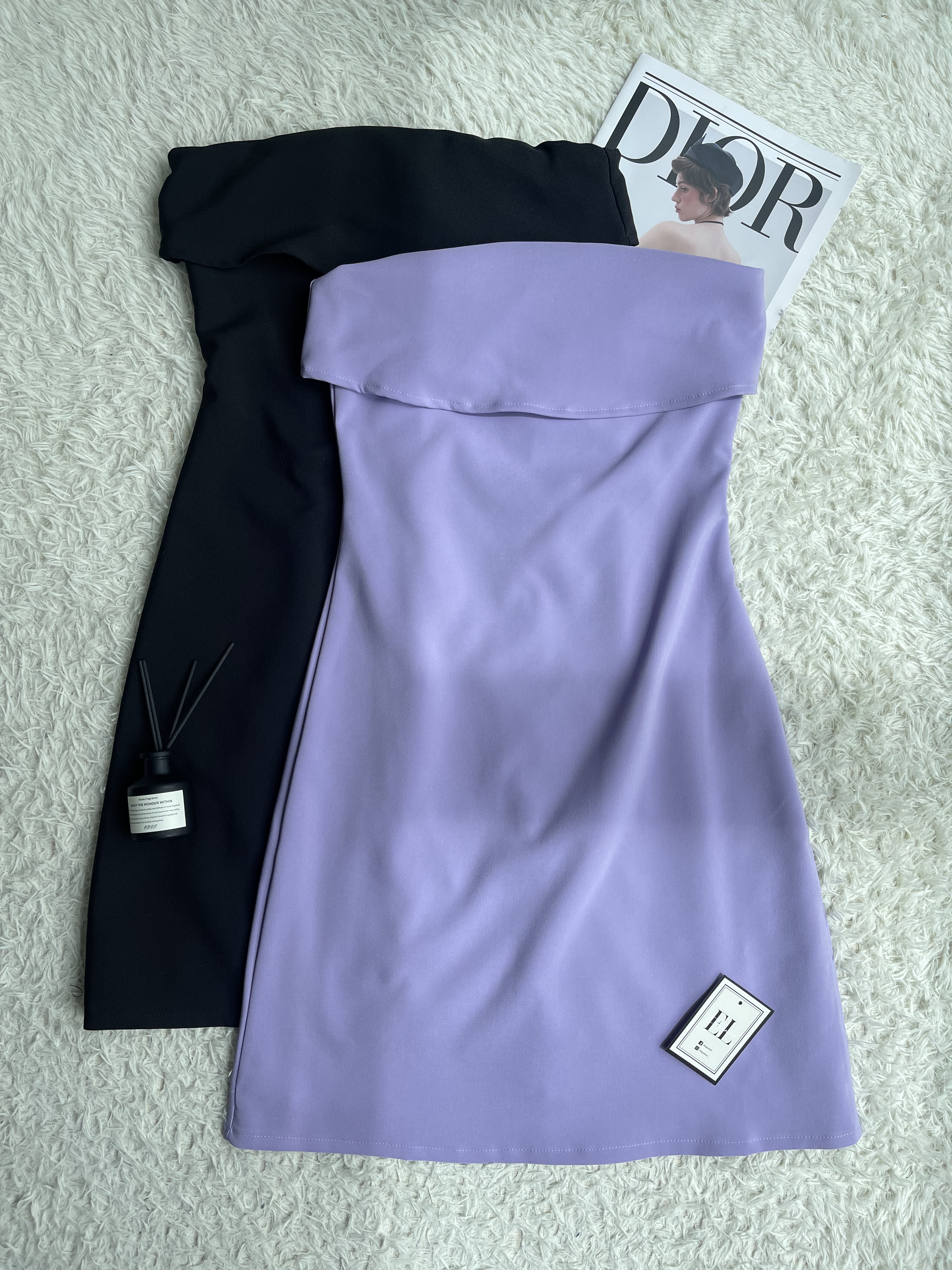 双层平口气质小洋裙