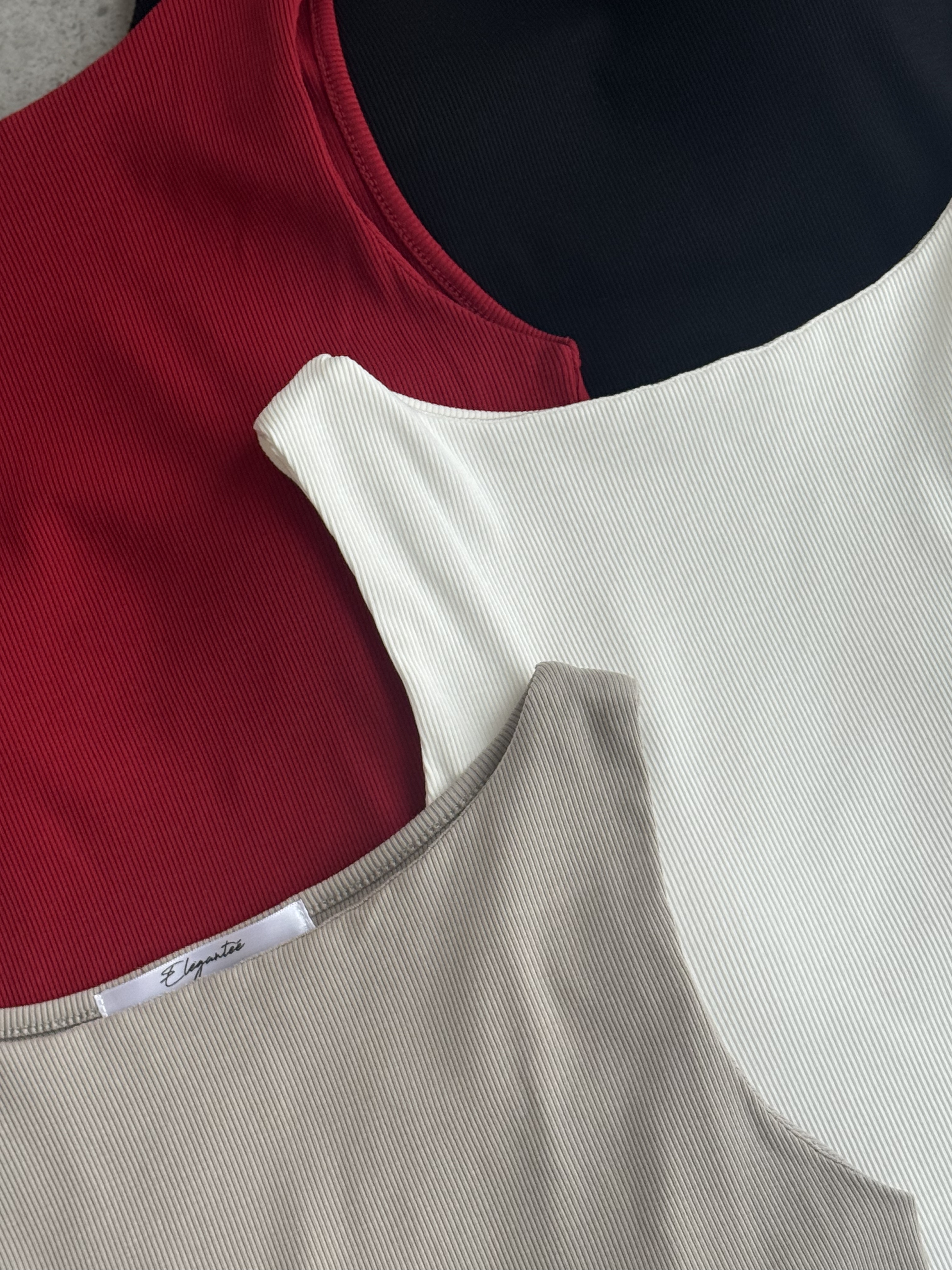 胸垫针织内Cut背心