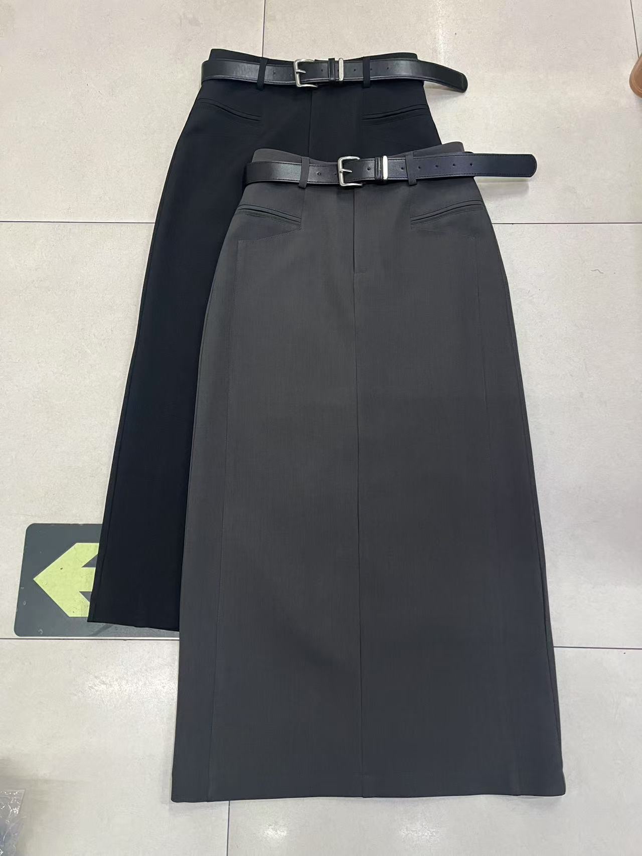 （BO-OCT）NEW有口袋厚西装高质感长裙❤️