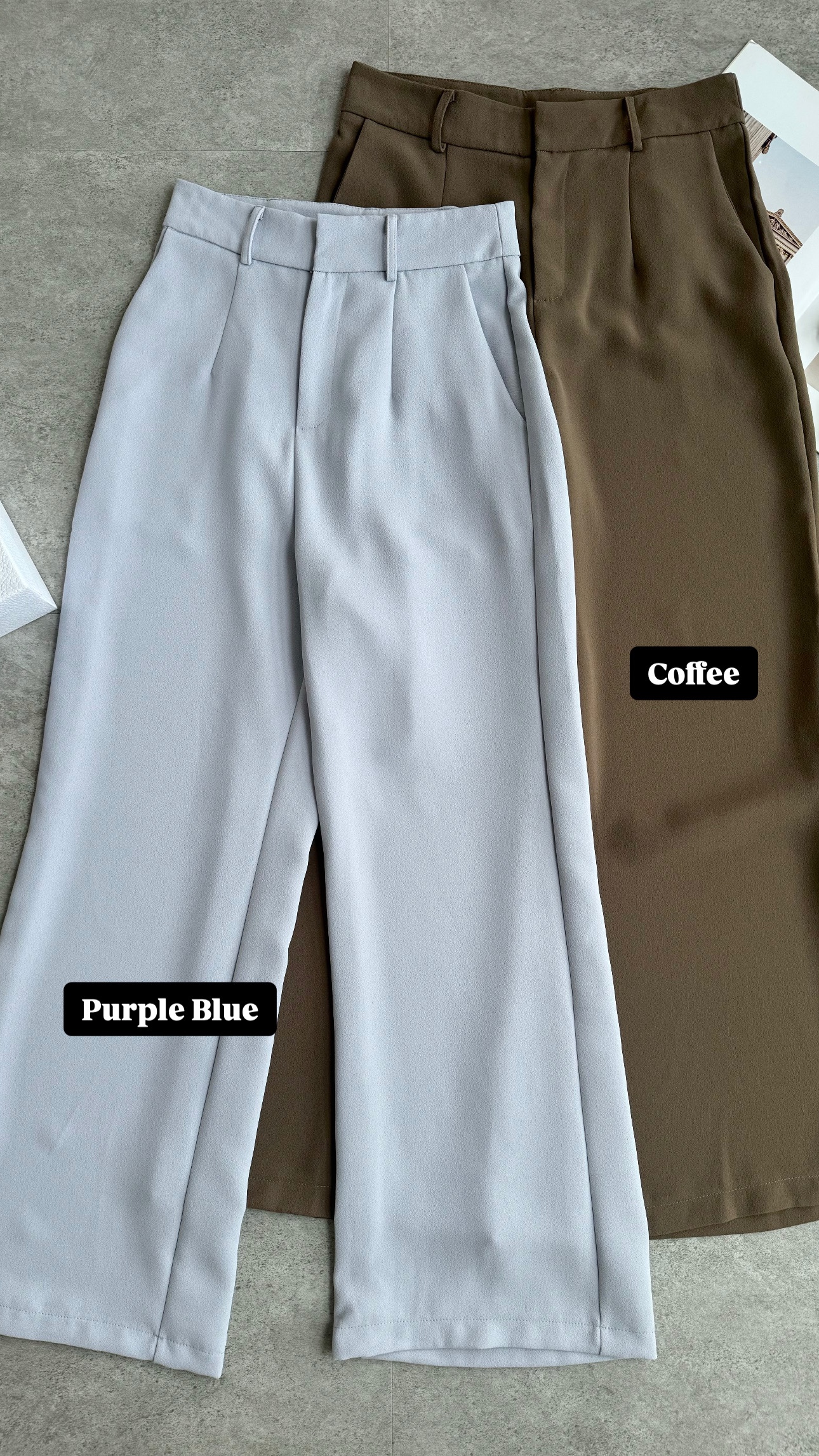 贼显瘦爆款🔥砂布质感垂直长裤