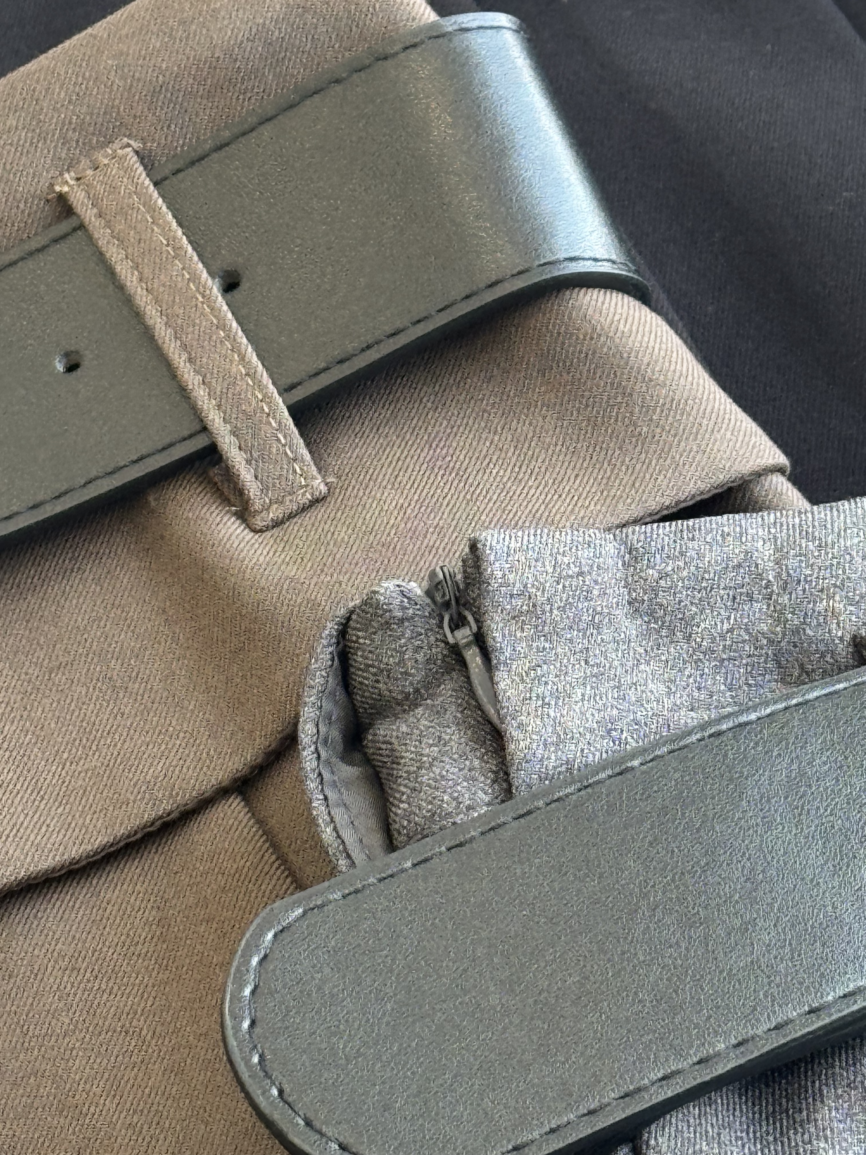 时髦厚腰带百褶裙（厚西装高质感）