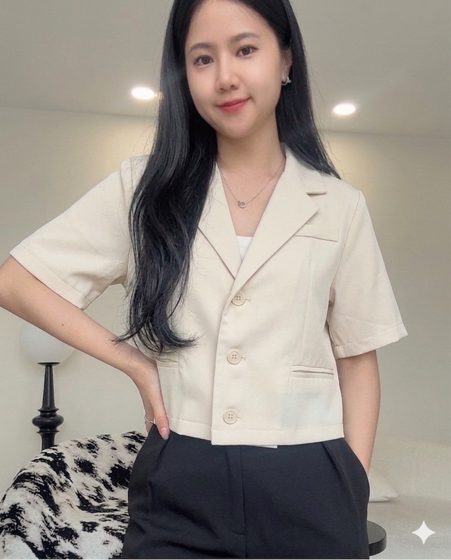滑面短袖平价小外套