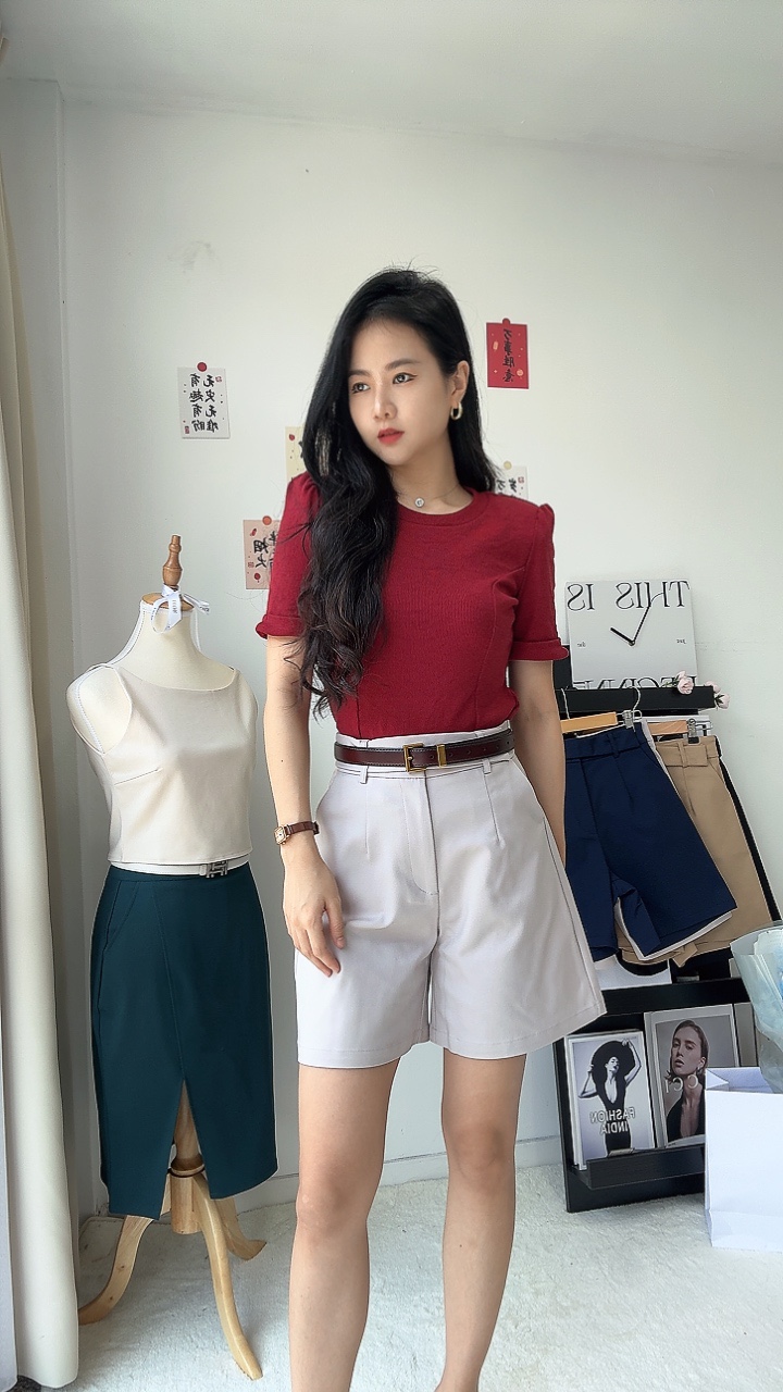 假腰带设计4分裤