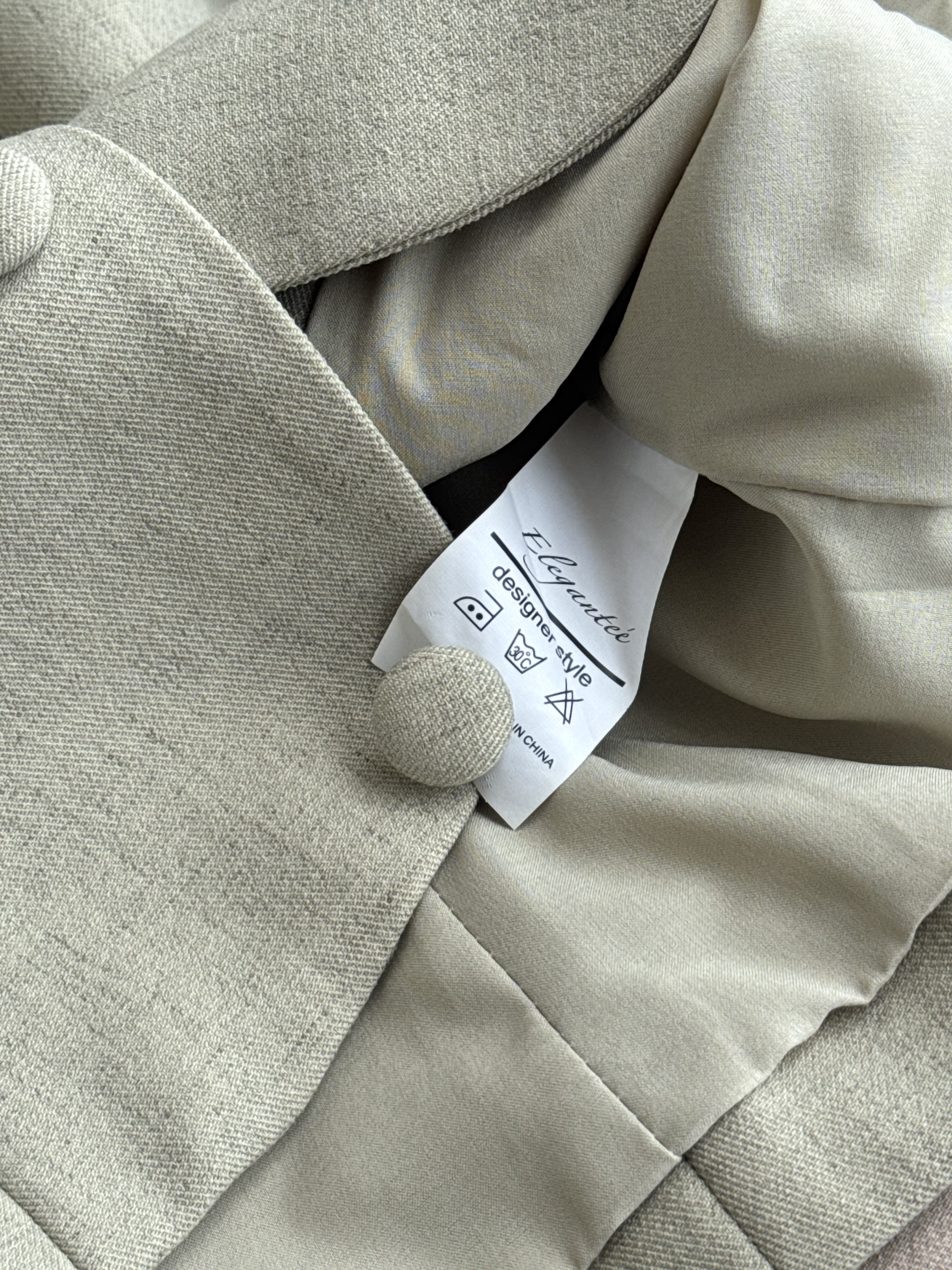 <EL高级系列> 贵气直排纽中短袖单衣外套