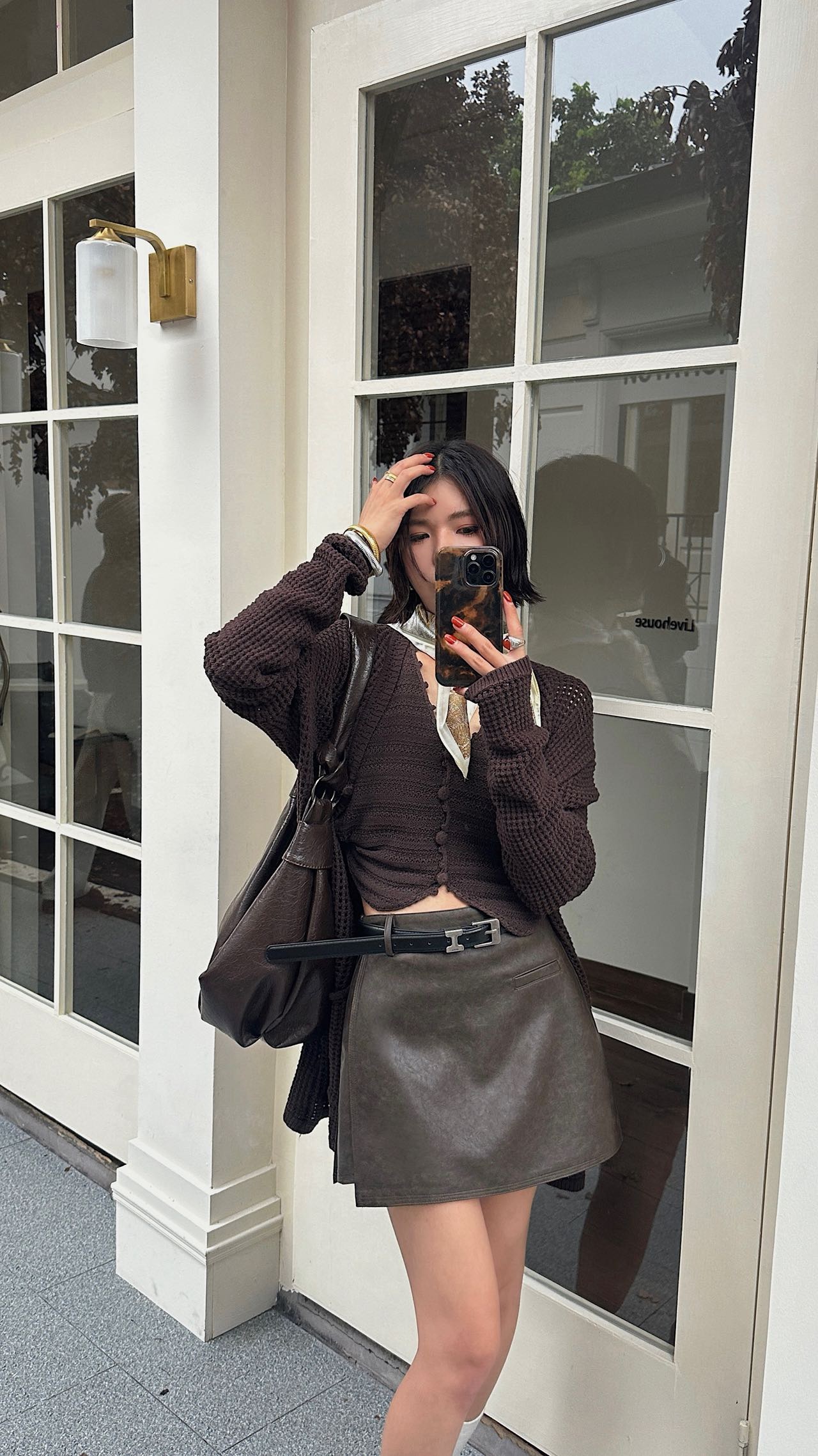 韩版EI皮带野性皮裙